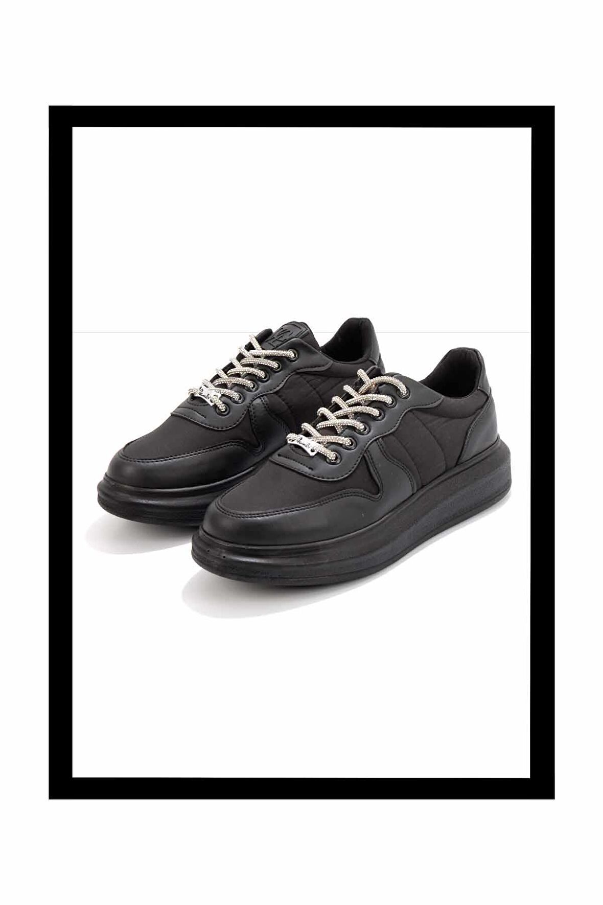 Siyah Paraşüt  Kadın Sneaker K01179811167