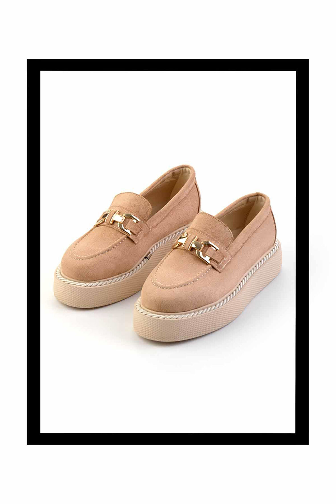 Camel Süet  Kadın Loafer Ayakkabı K01192180002