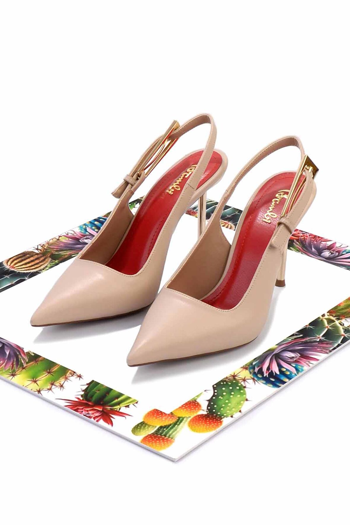 Bej  Kadın Abiye Ayakkabı K01209929009