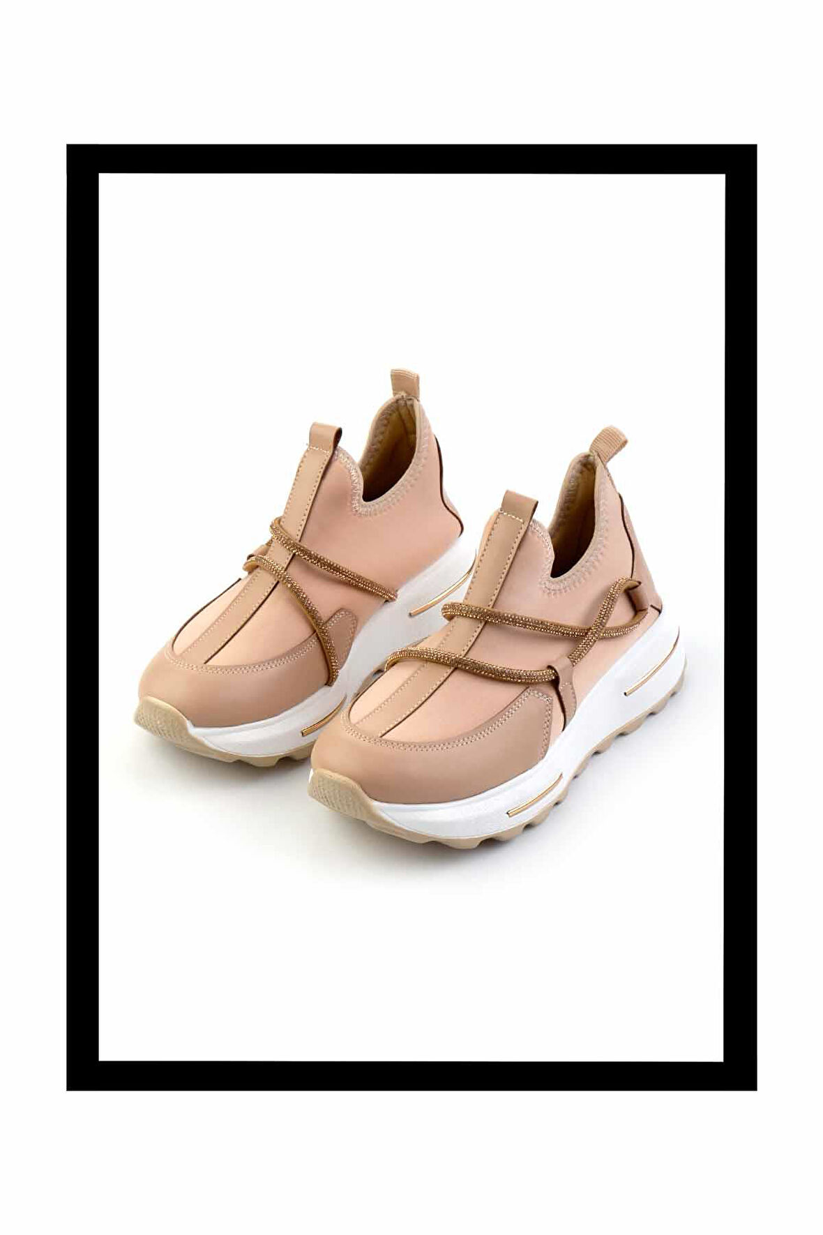 Bej Streç  Kadın Sneaker K01212040017