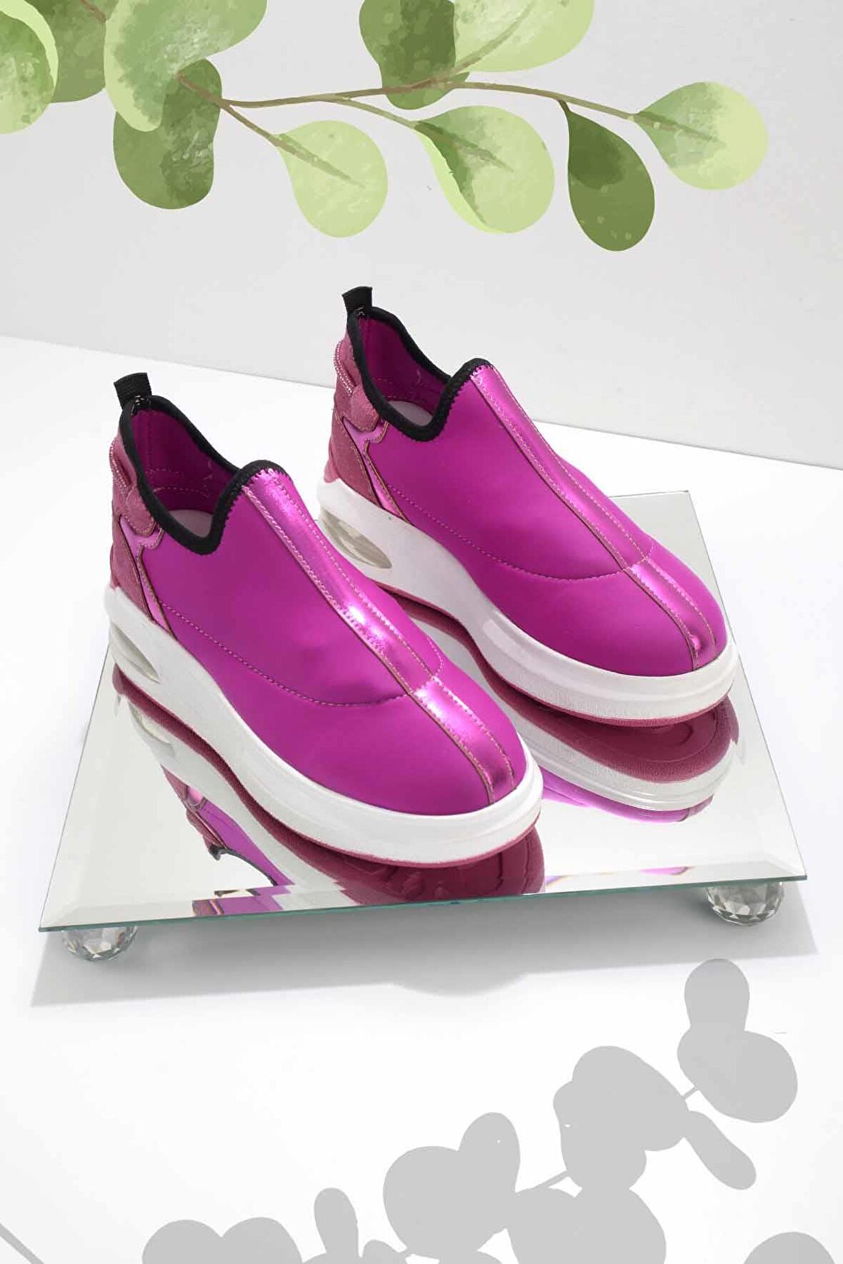 Bambi Fusya Streç  Kadın Sneaker K01212221517