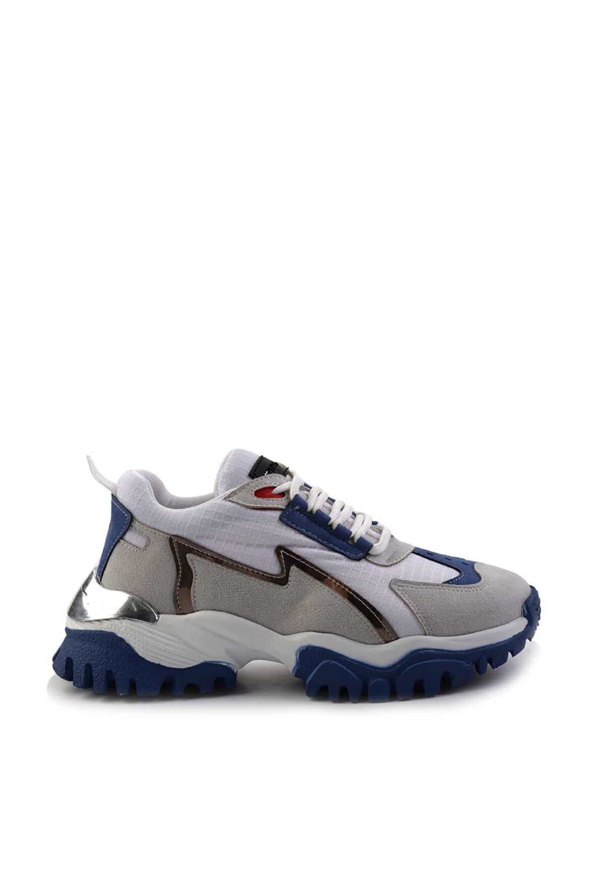 Gri Beyaz Süet  Kadın Sneaker K01228400102