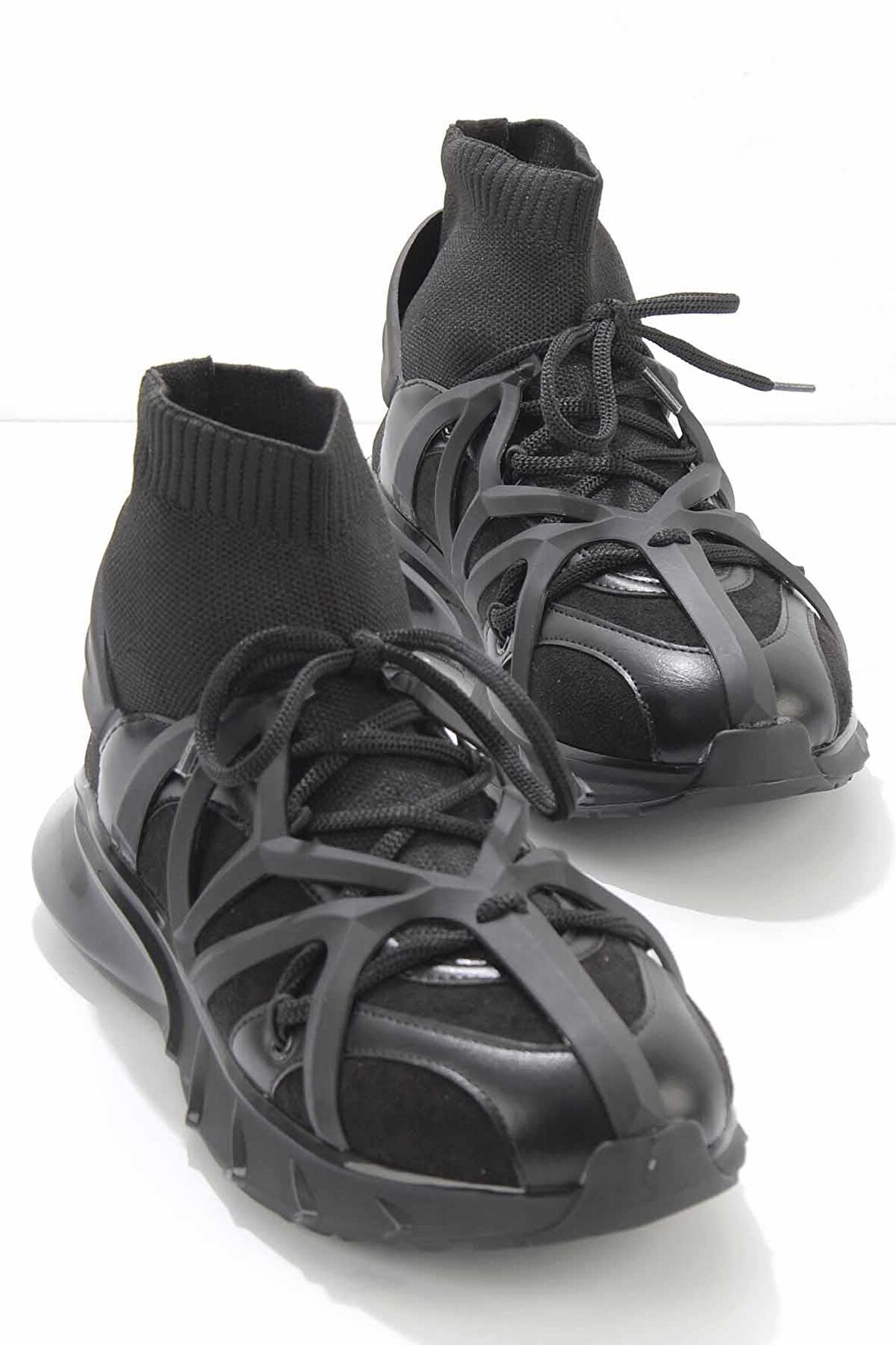 Bambi Siyah Triko  Kadın Sneaker K01238020482