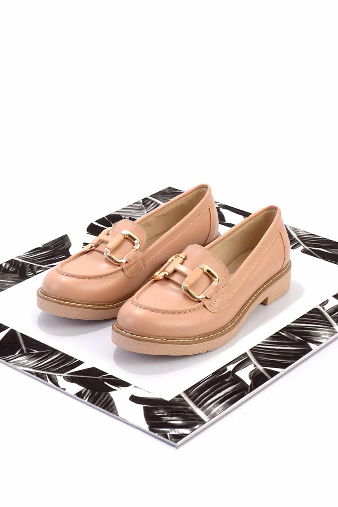 Nude  Kadın Loafer Ayakkabı K01257067509