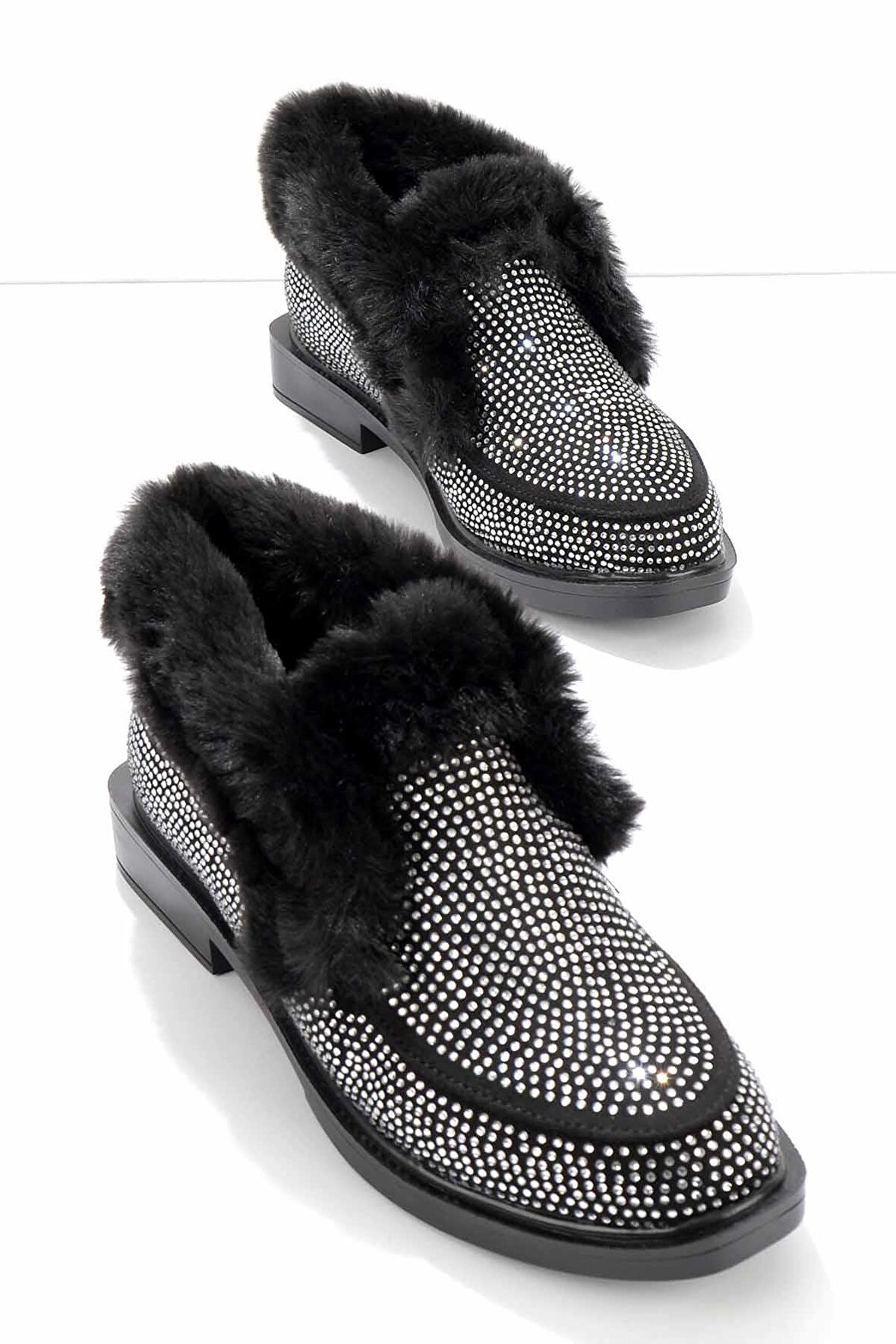 Siyah Süet  Kadın Casual Ayakkabı K01284010902