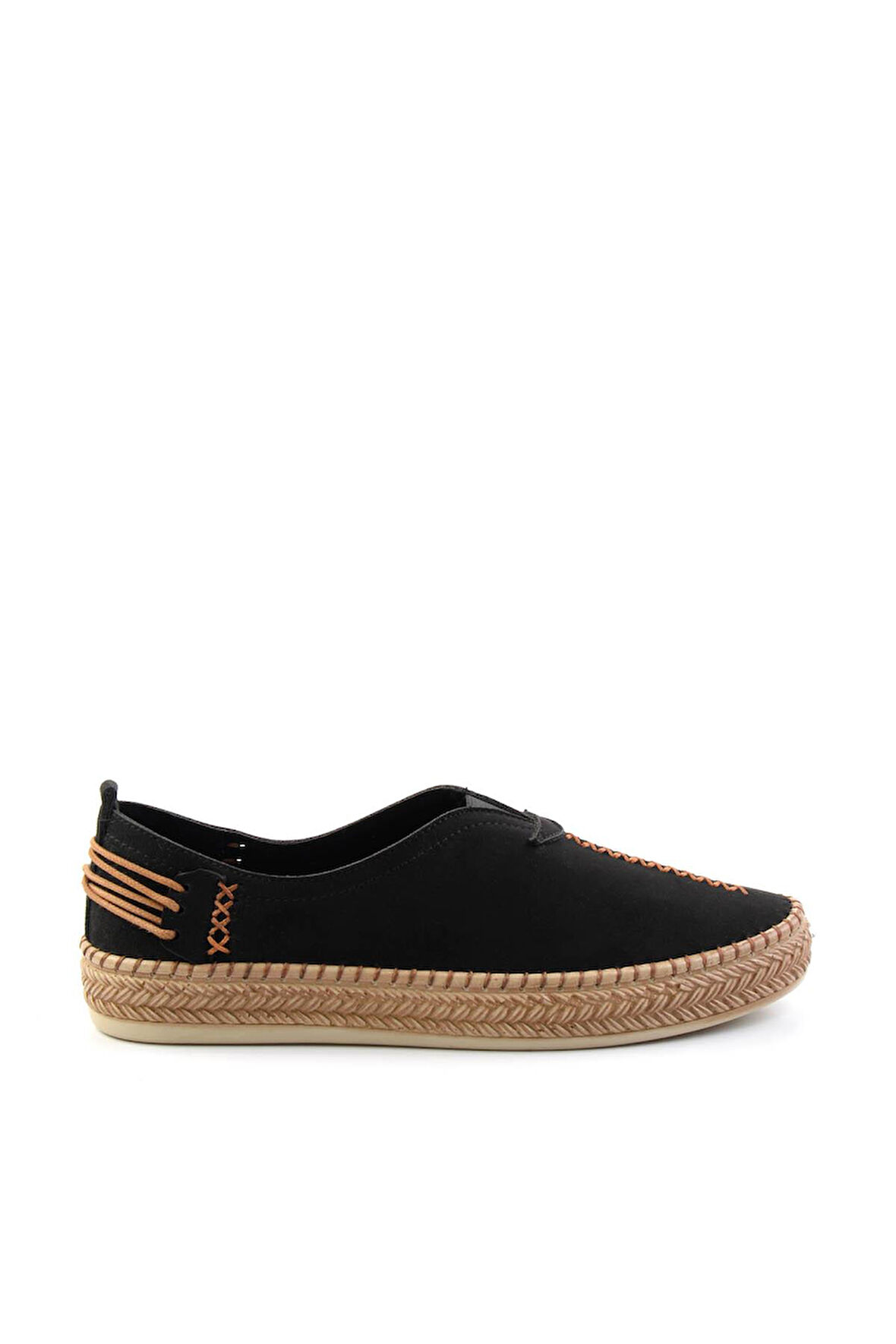 Siyah Süet  Kadın Espadril K01309210502