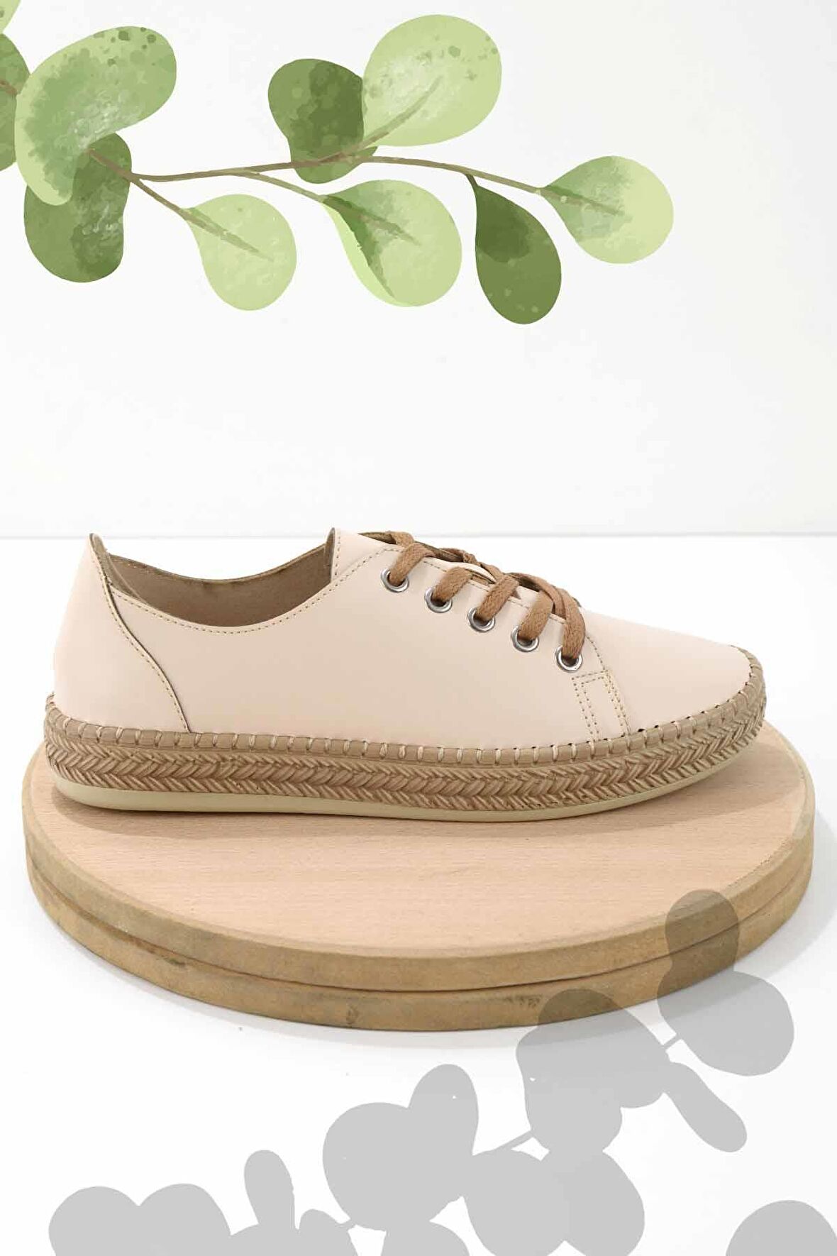 Nude  Kadın Espadril K01309230109