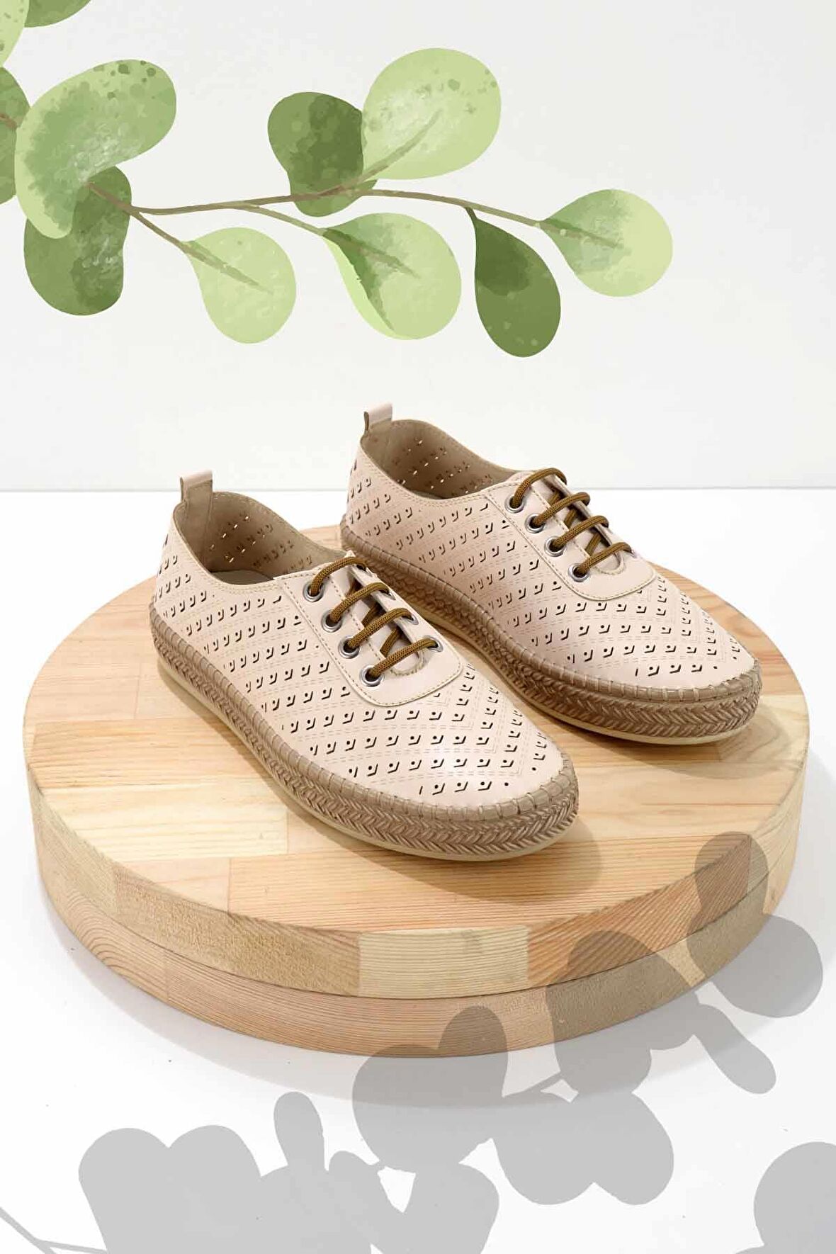 Nude  Kadın Espadril K01309230709