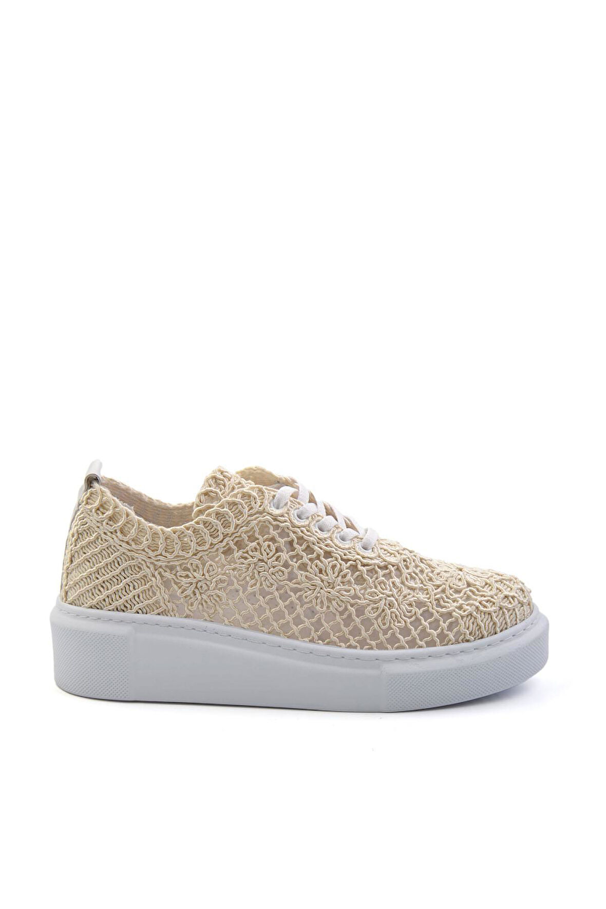 Bej Hakiki Deri Kadın Sneaker K01303018716