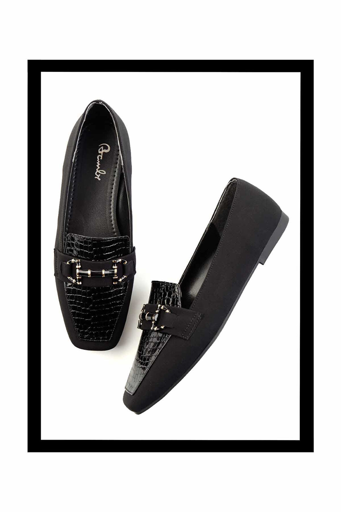 Siyah Kumaş  Kadın Babet K01327413004