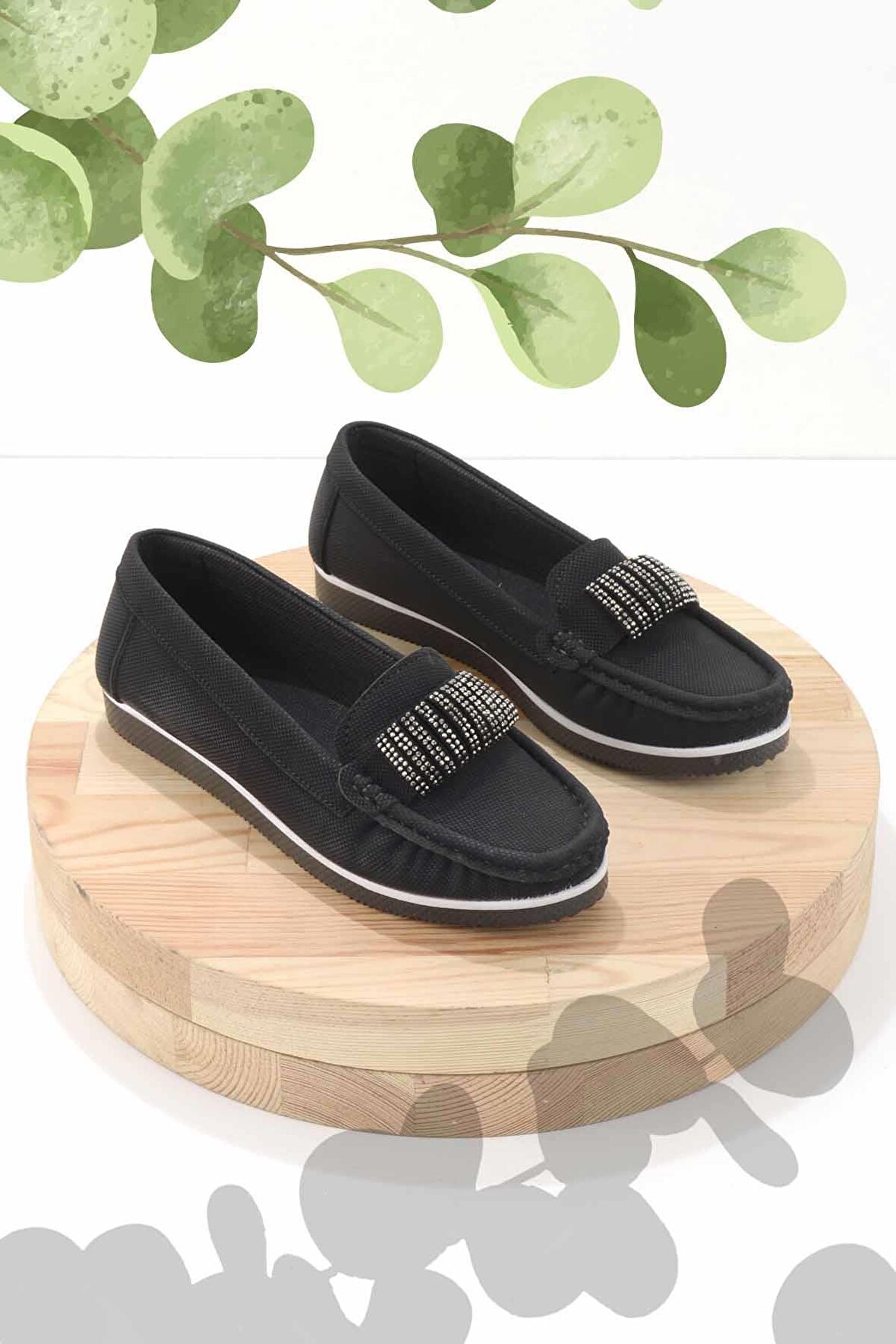 Siyah  Kadın Loafer Ayakkabı K01348065409