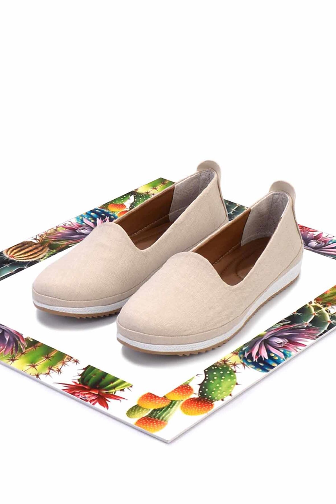 Bej Kumaş  Kadın Babet K01348065304