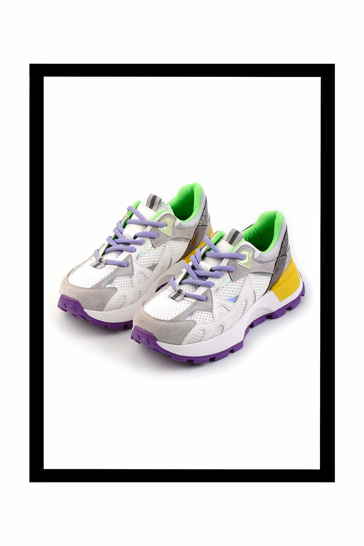 Beyaz Süet  Kadın Sneaker K01429160202