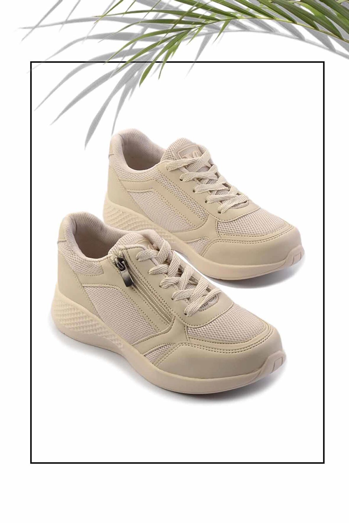 Bej File  Kadın Sneaker K01454000422