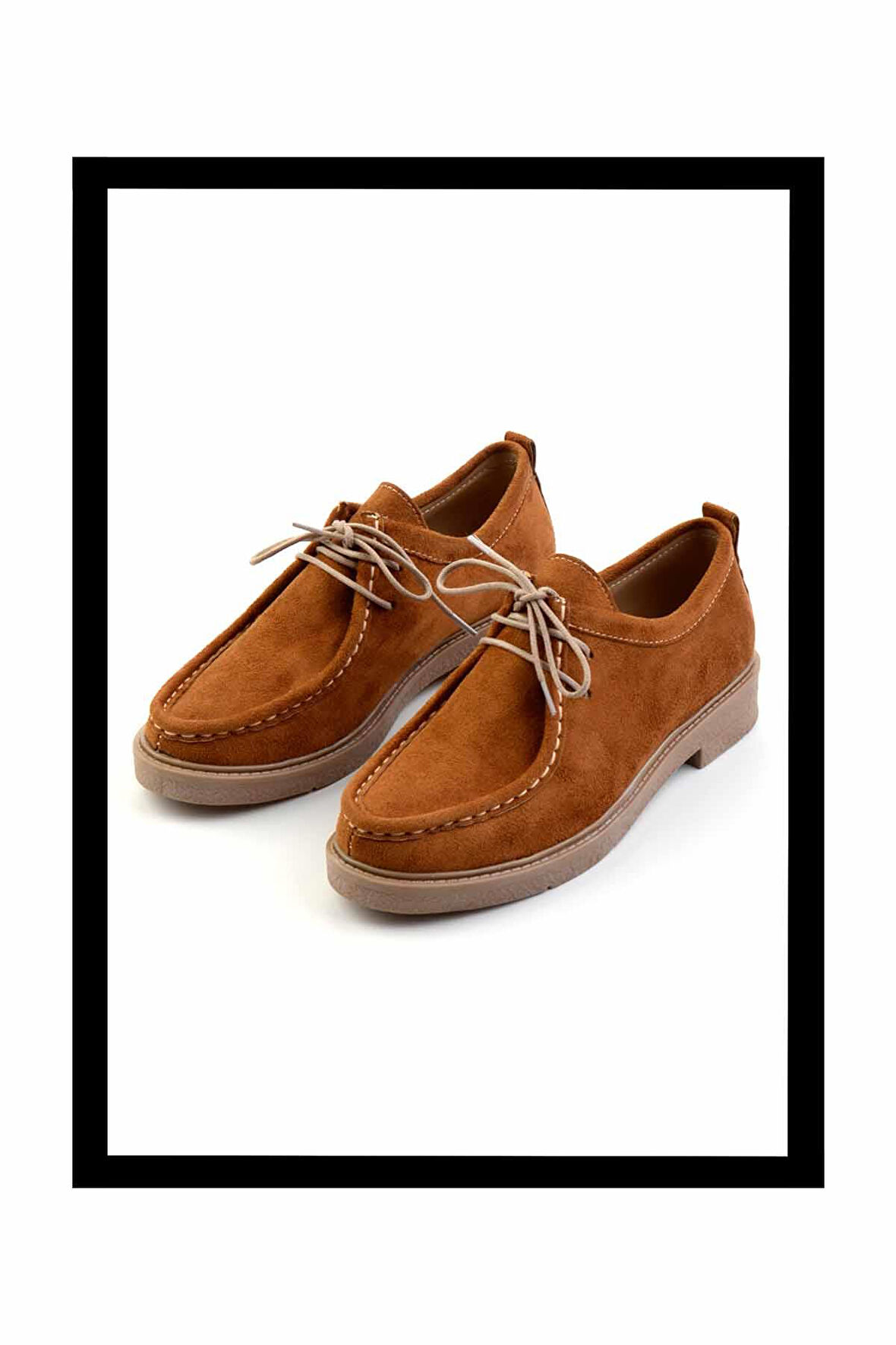 Camel Süet  Kadın Loafer Ayakkabı K01474020202