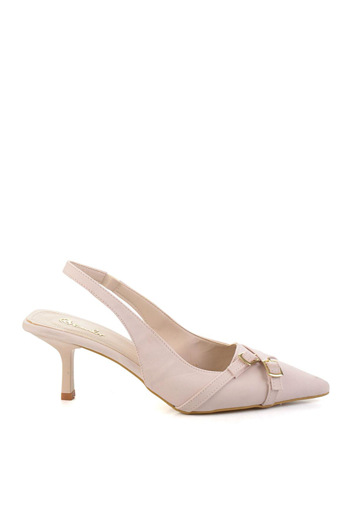 Mat Bej  Kadın Klasik Topuklu Ayakkabı K01473010638