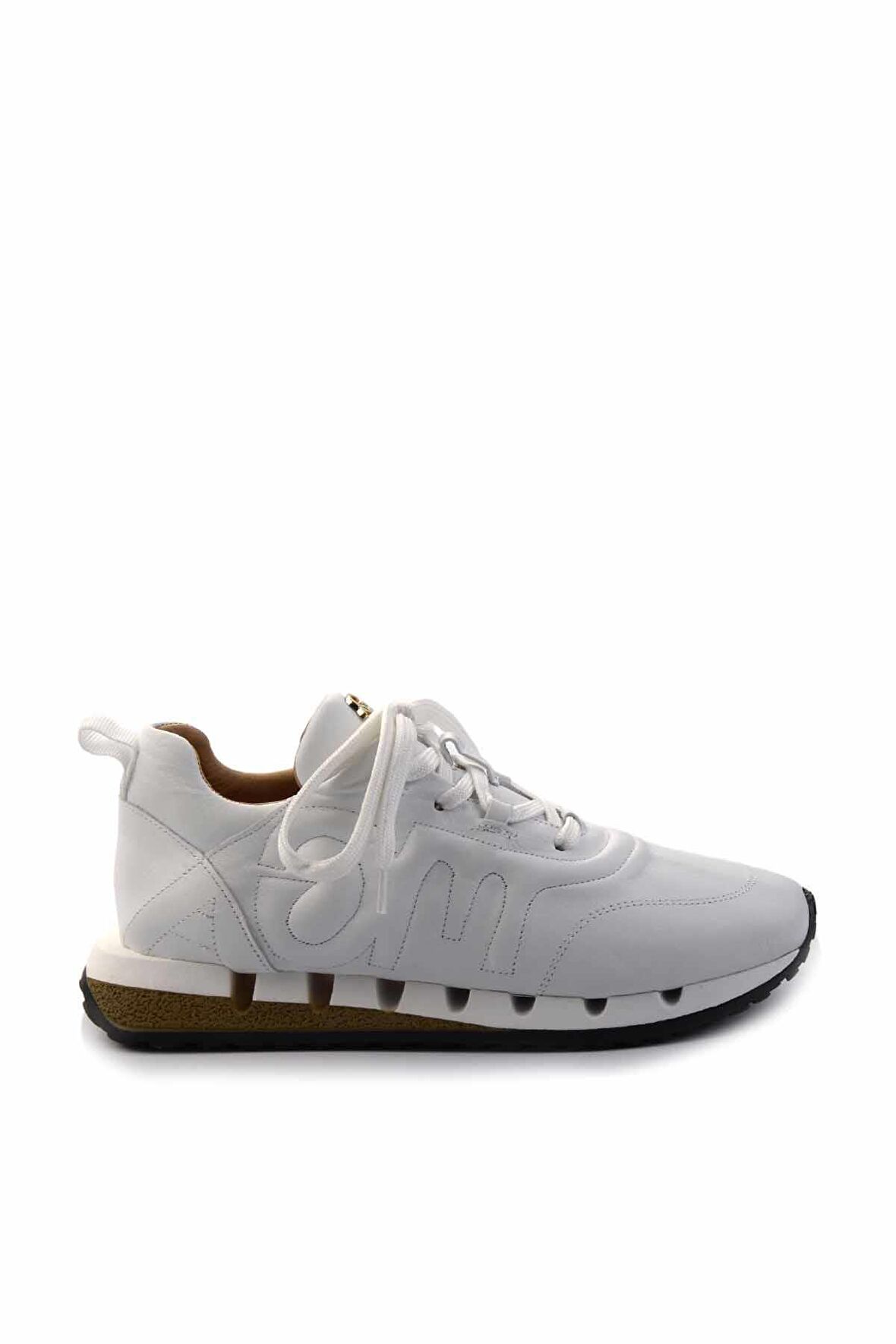 Beyaz Hakiki Deri Kadın Sneaker K01480046303