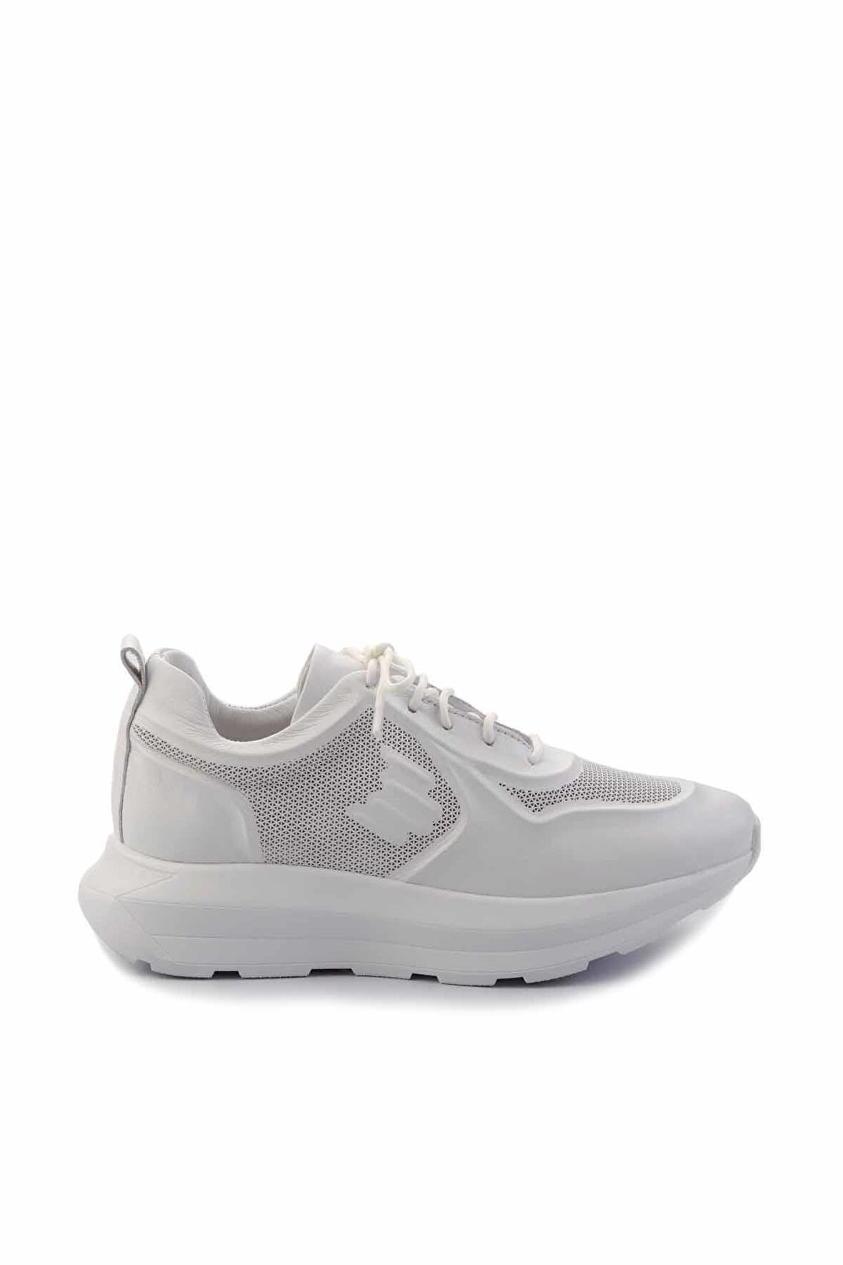 Beyaz Hakiki Deri Kadın Sneaker K01480224203