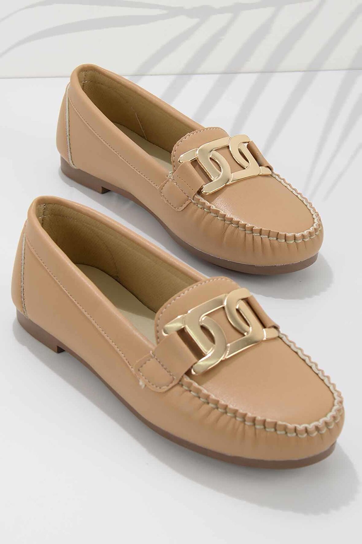 Bambi Camel  Kadın Loafer Ayakkabi K01542166609