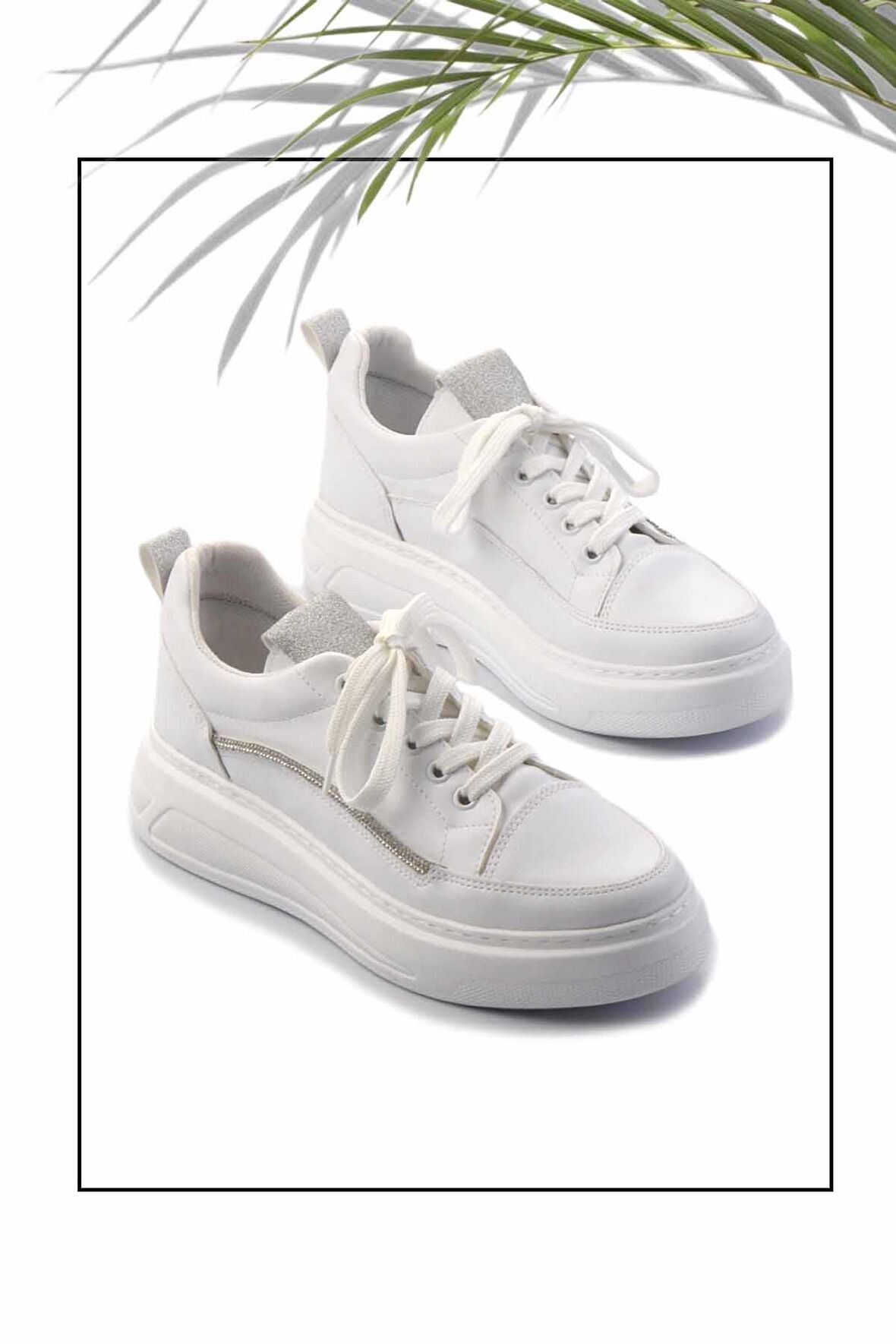 Beyaz  Kadın Sneaker K01566003409