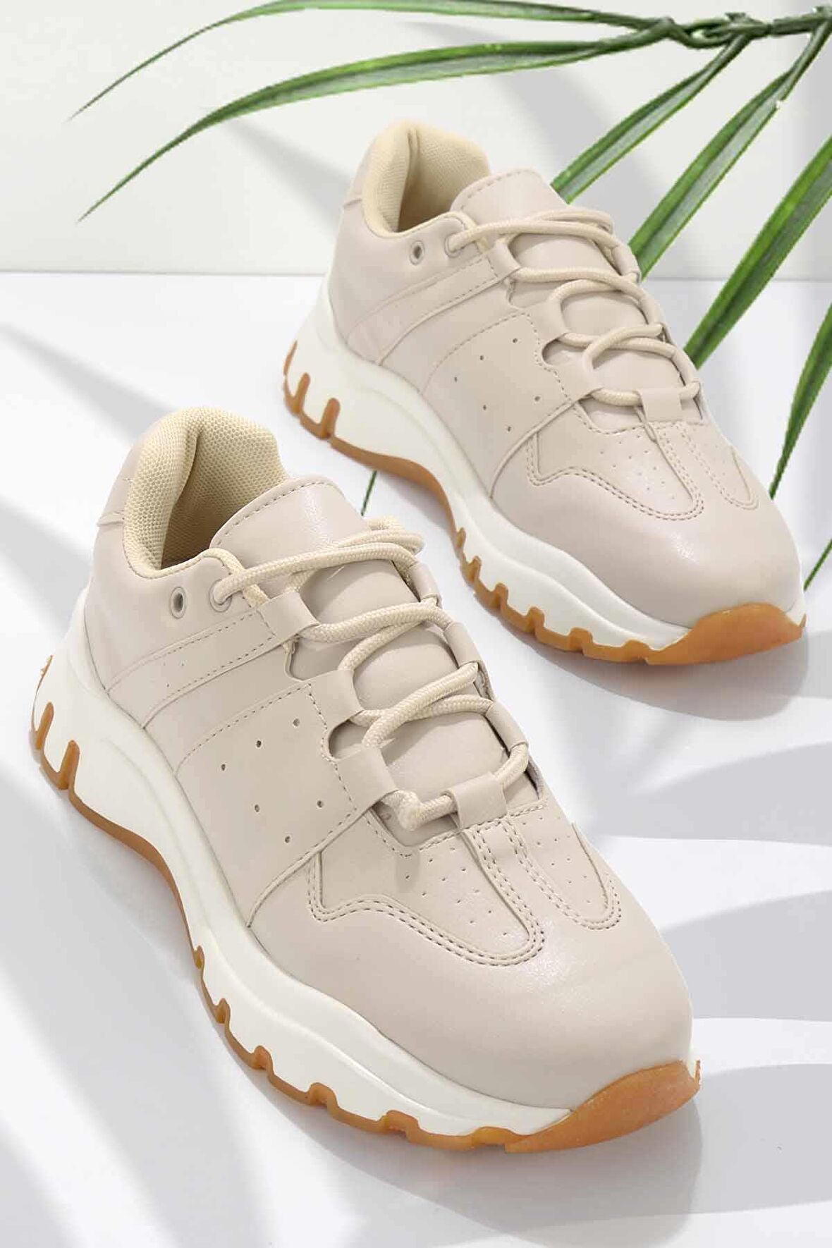 Bambi Bej  Kadın Sneaker K01591015009