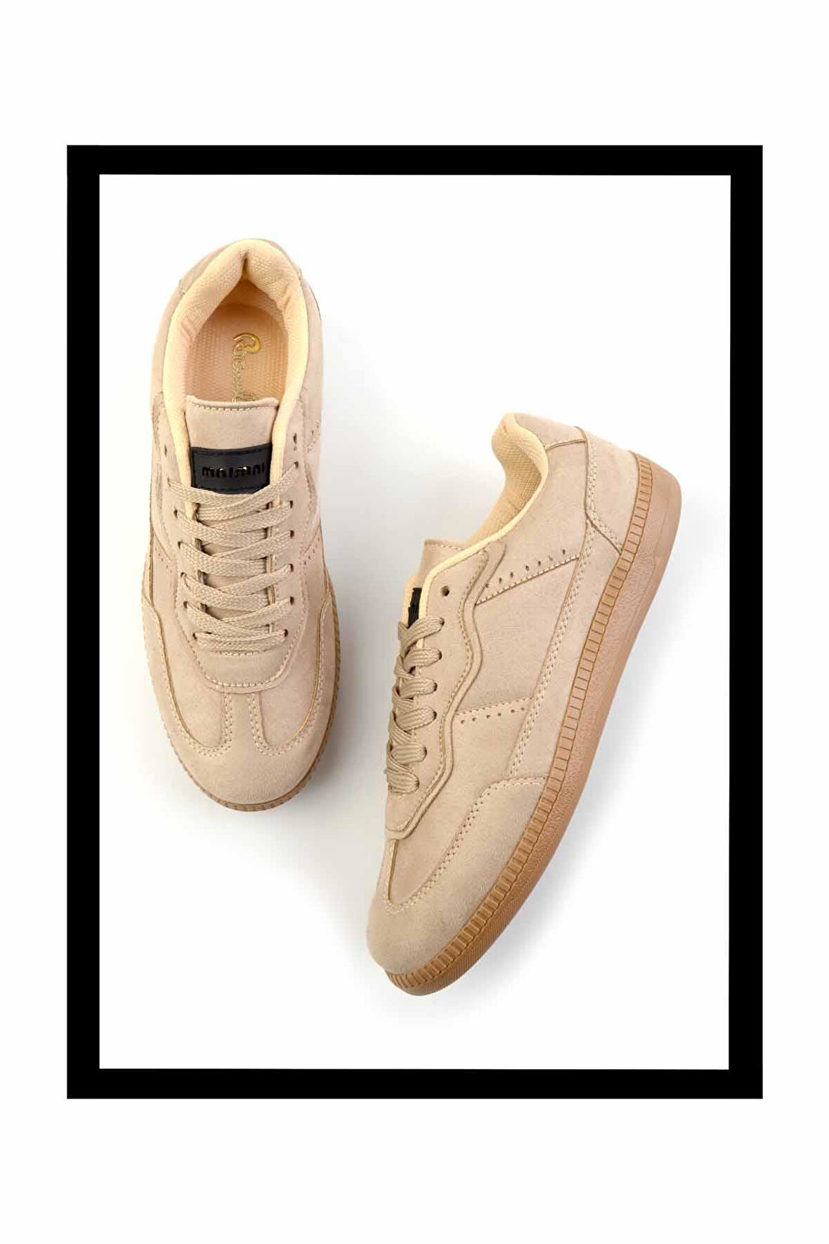 Bej Süet  Kadın Sneaker K01591512502