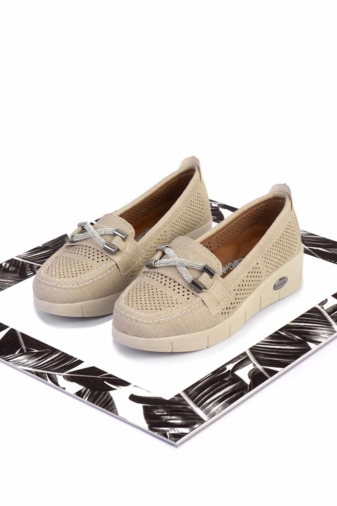 Vizon   Kadın Loafer Ayakkabı K01621050409