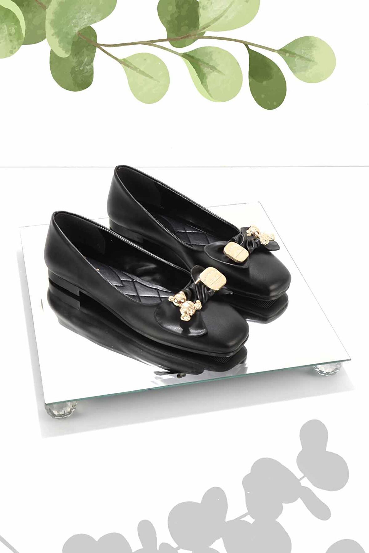 Bambi Siyah  Kadın Loafer Ayakkabi K01641121409