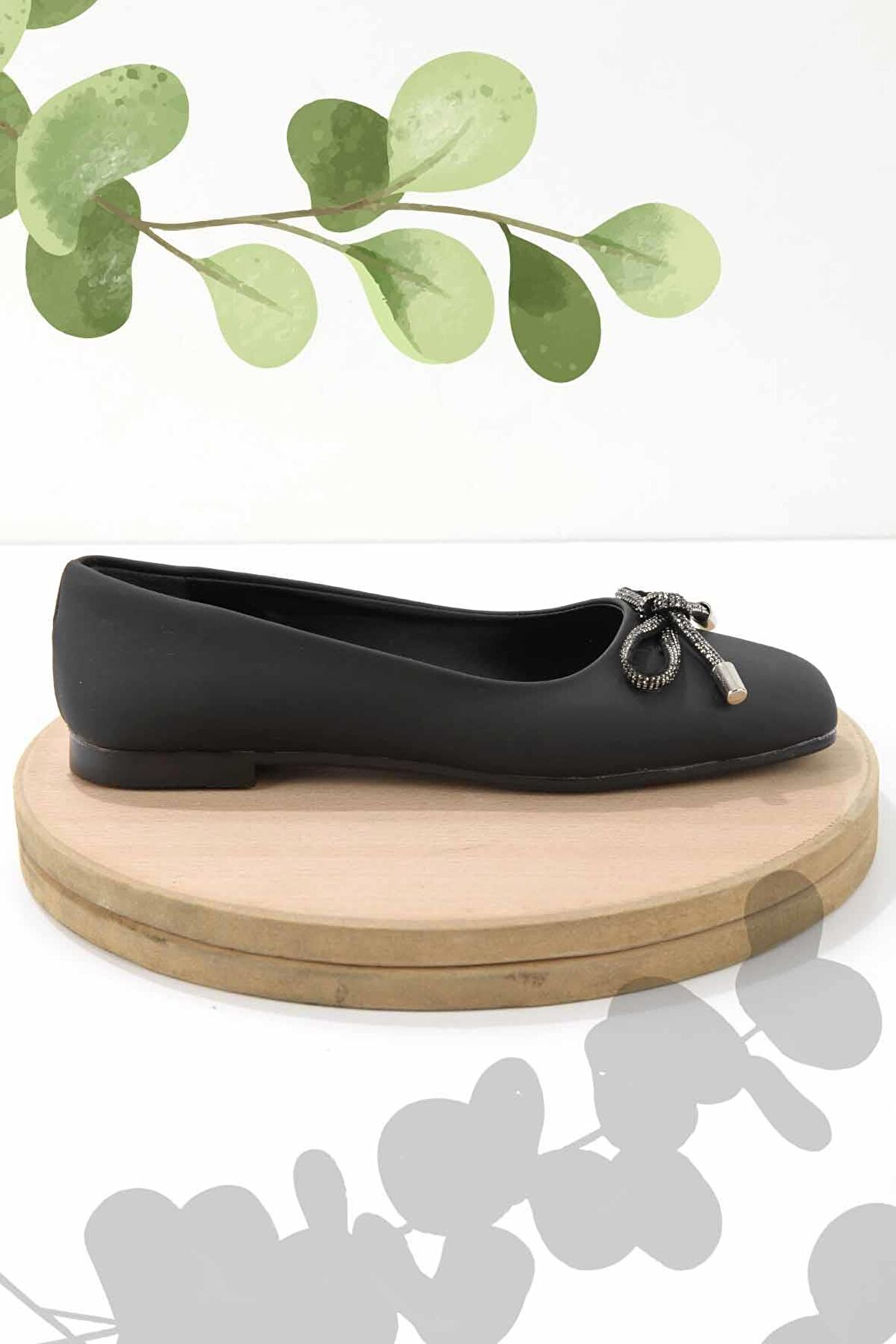Bambi Siyah Nubuk  Kadın Loafer Ayakkabi K01641121201