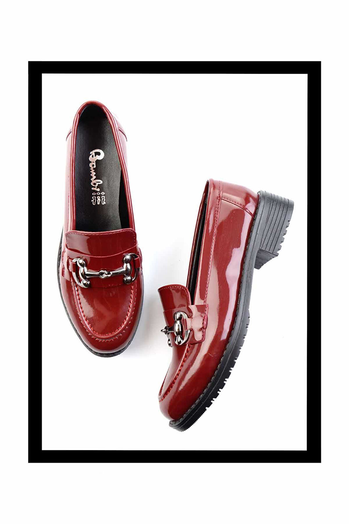 Bordo Rugan  Kadın Loafer Ayakkabı K01641012008