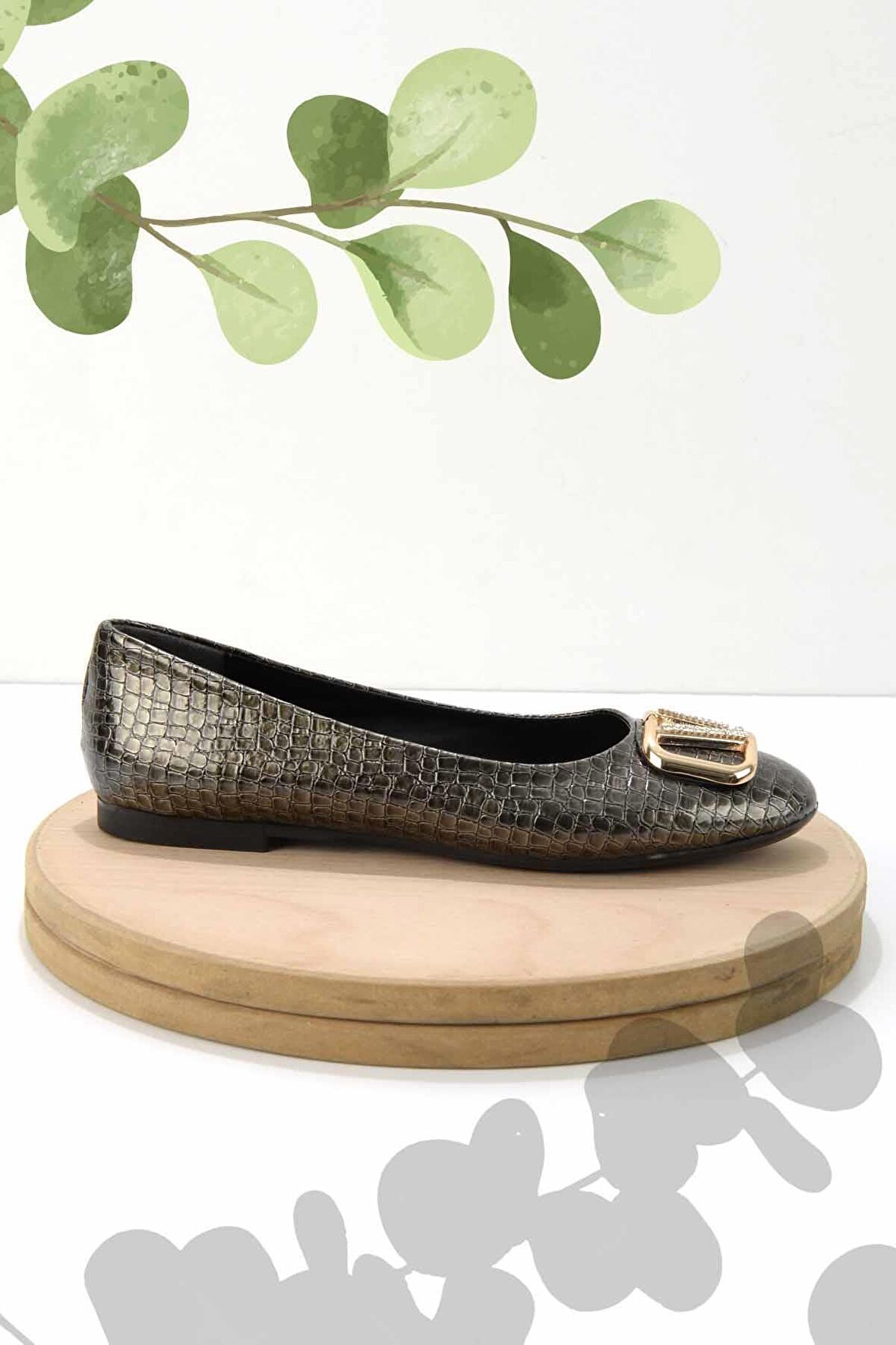 Platin Kroko  Kadın Babet K01641121111