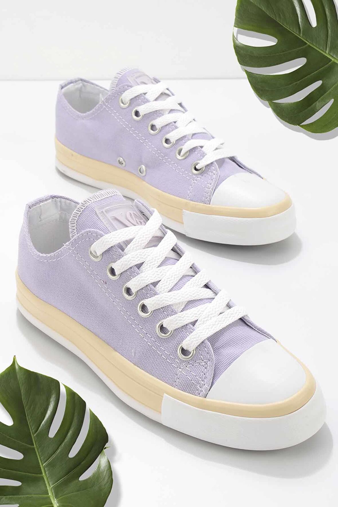 Bambi Lila Keten  Kadın Casual Ayakkabi K01688001118