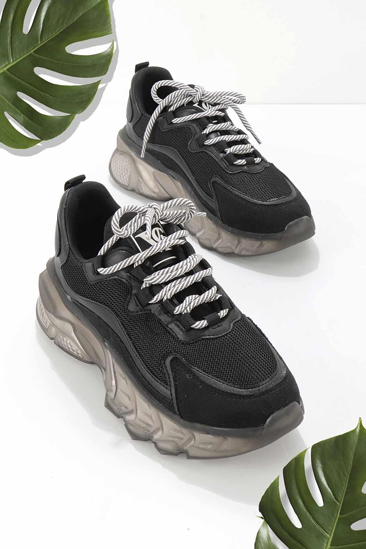 Bambi Siyah File  Kadın Sneaker K01703014122