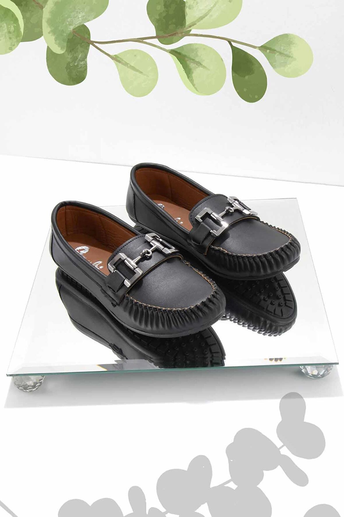 Bambi Siyah  Kadın Loafer Ayakkabi K01778166509