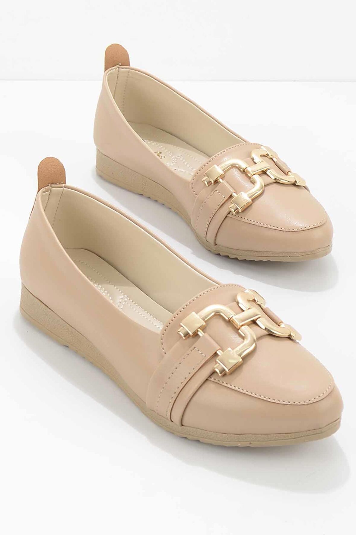 Bambi Nude  Kadın Loafer Ayakkabi K01823020309