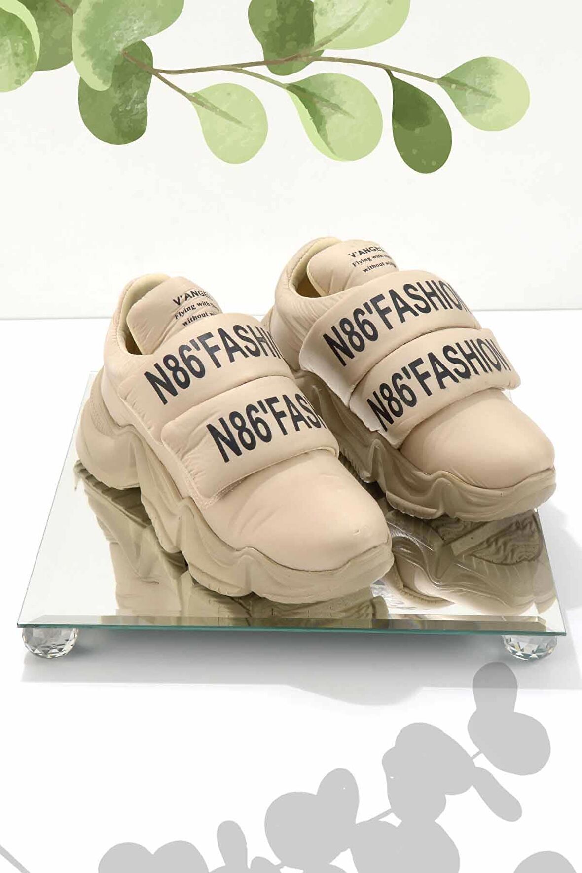Bej Paraşüt  Kadın Sneaker K01969235167