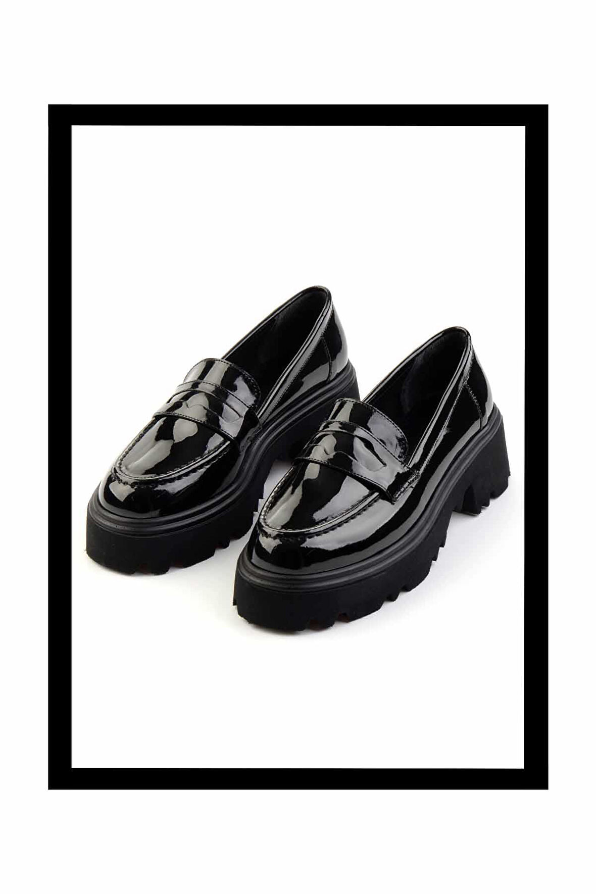 Siyah Rugan   Kadın Loafer Ayakkabı K01997028008