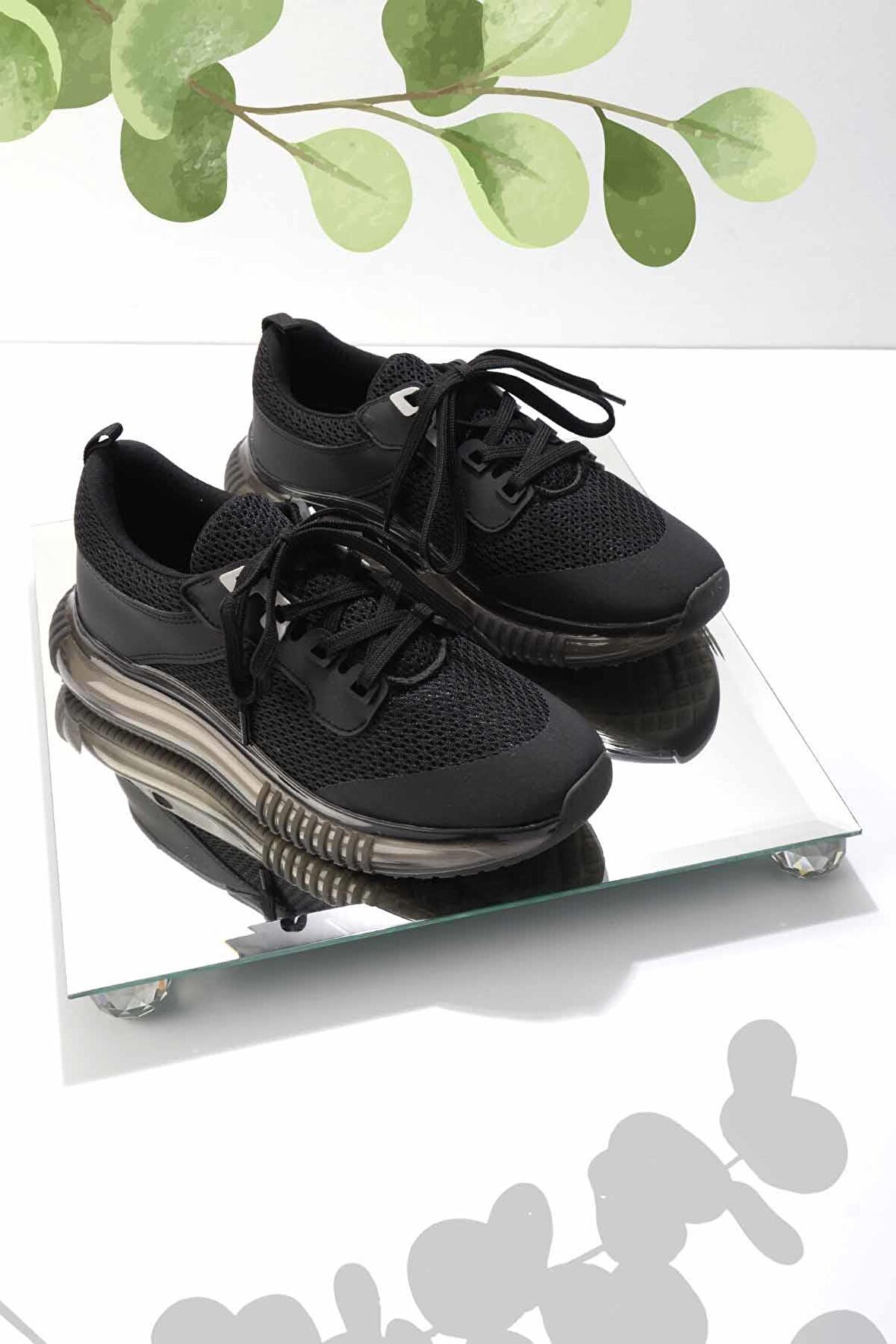 Bambi Siyah Triko  Kadın Sneaker K01991016182