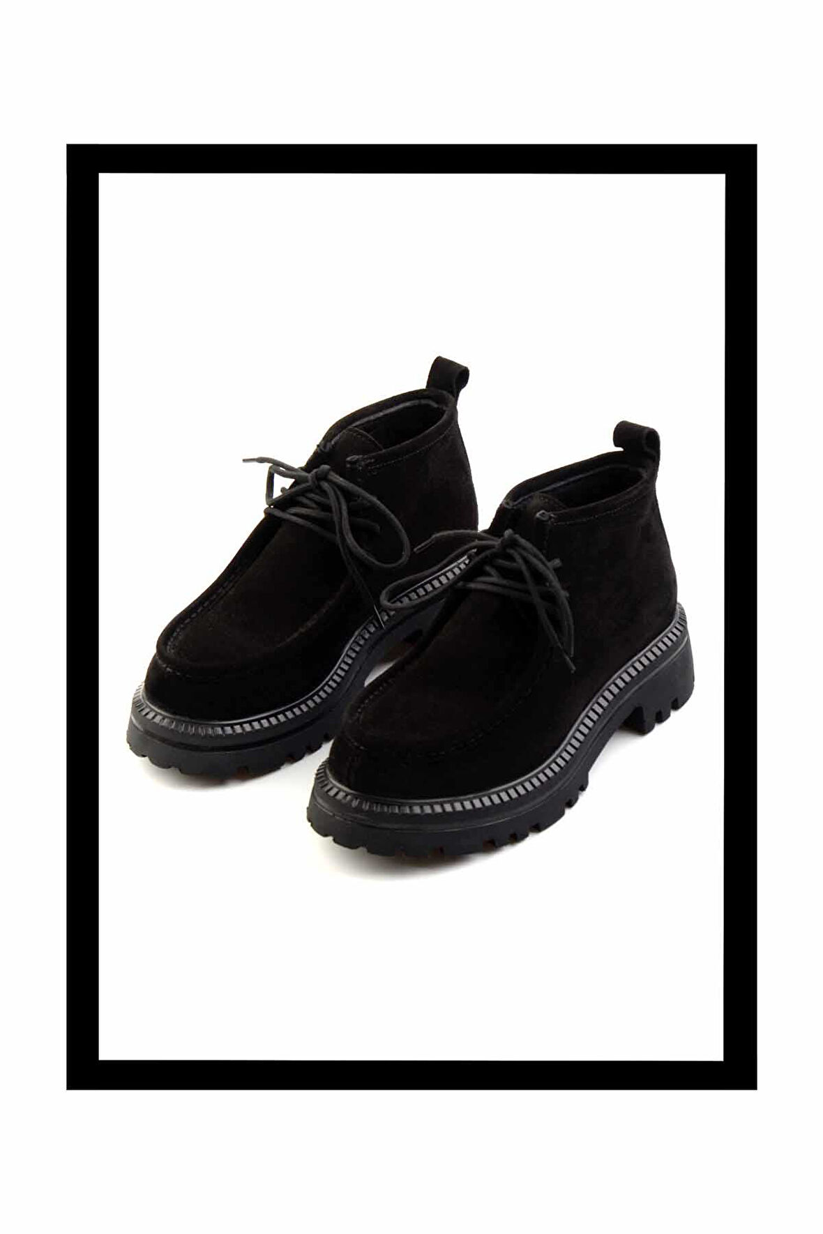 Siyah Nubuk  Kadın Bot & Bootie K02028127501