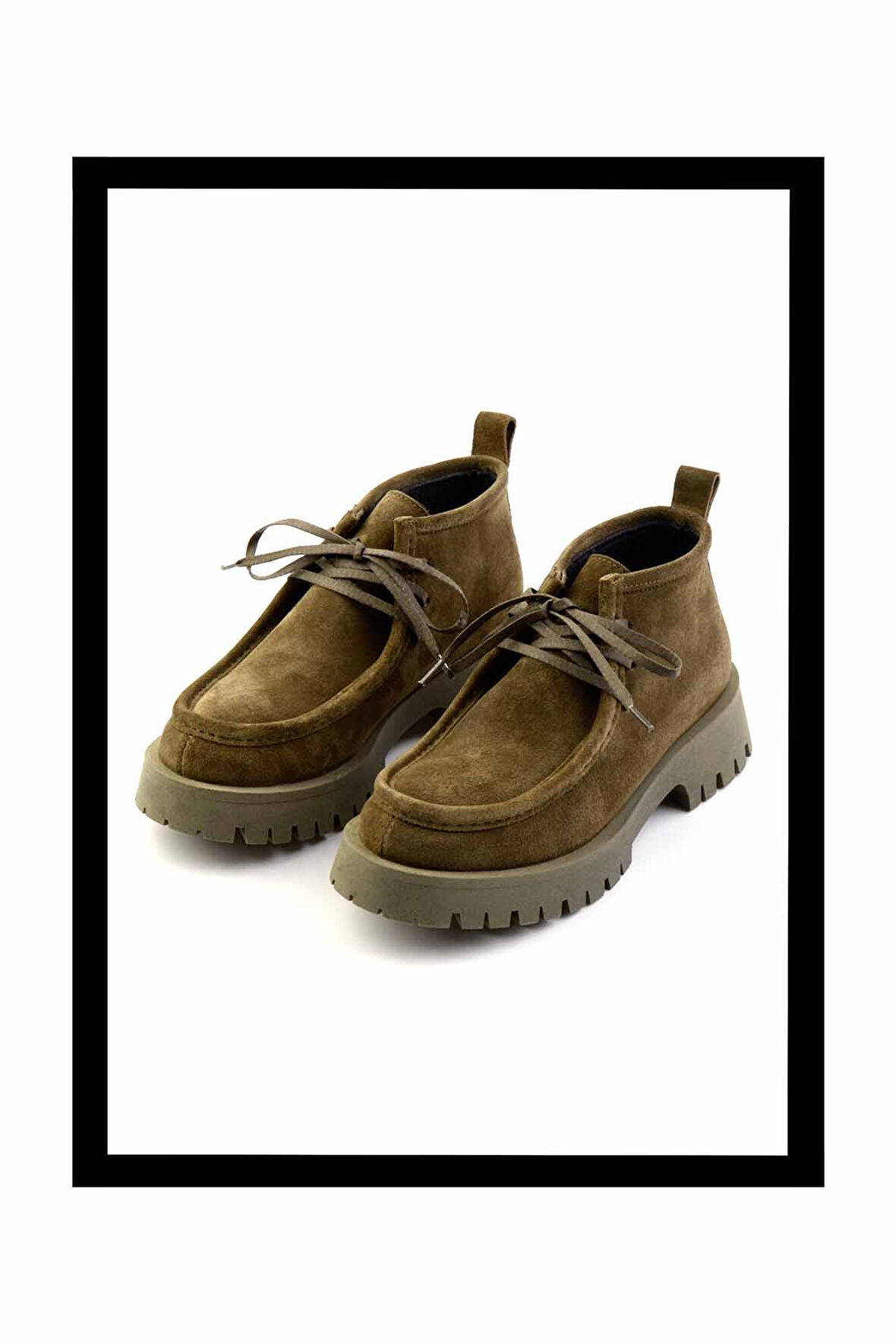 Haki Nubuk  Kadın Bot & Bootie K02028122601