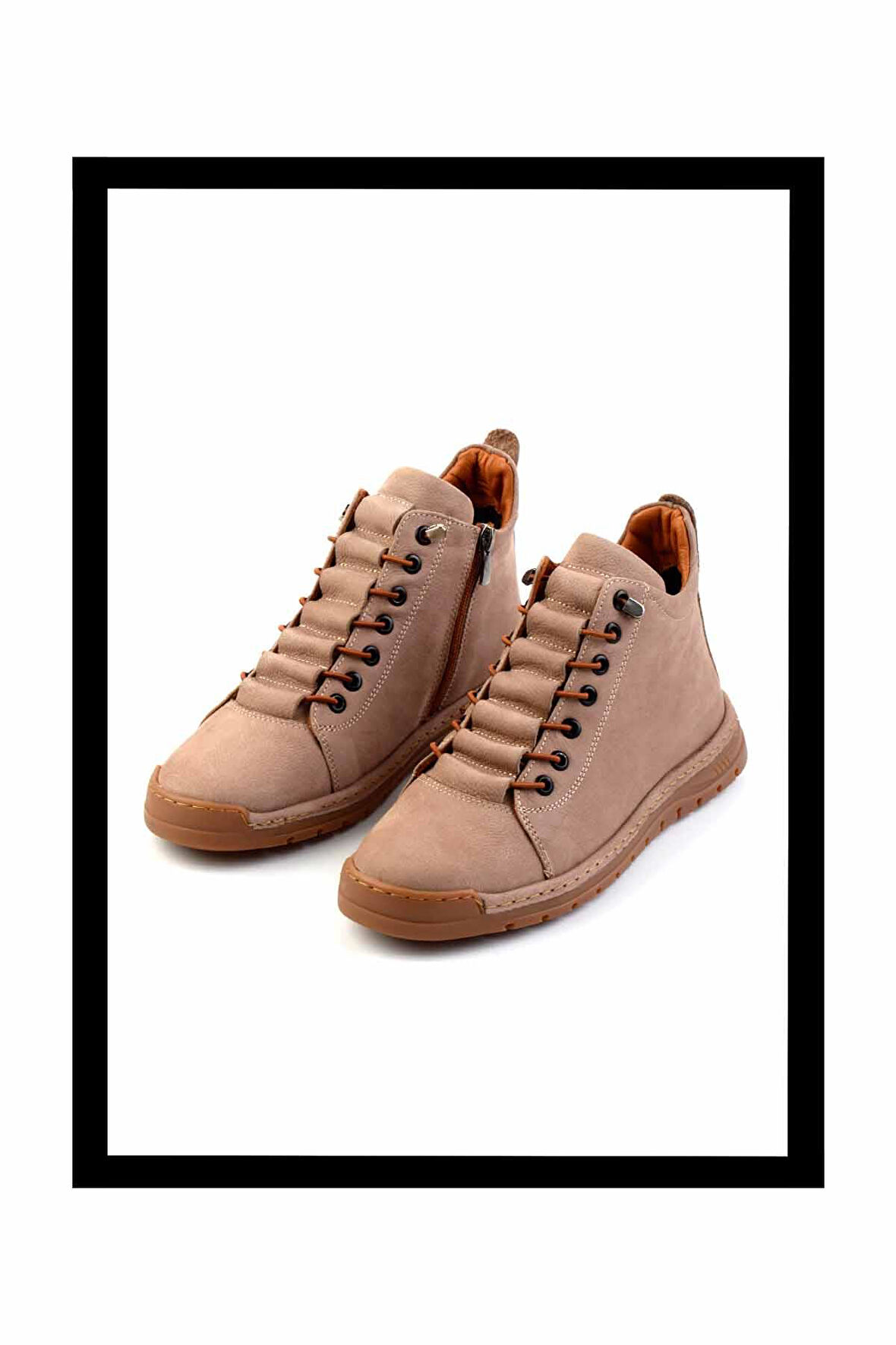 Vizon Nubuk Hakiki Deri Kadın Bot & Bootie K02031311301