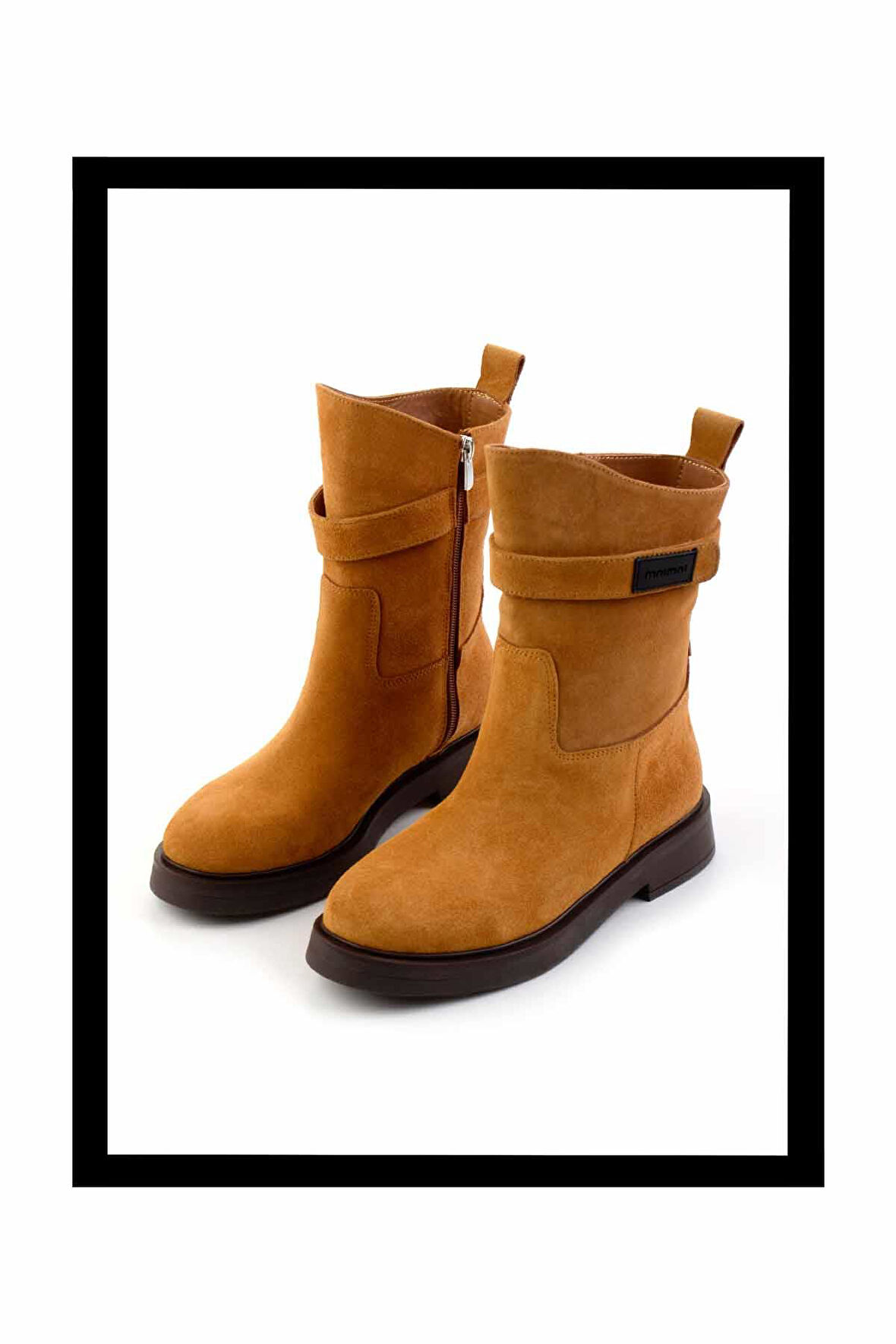 Camel Süet Hakiki Deri Kadın Bot & Bootie K02041200702