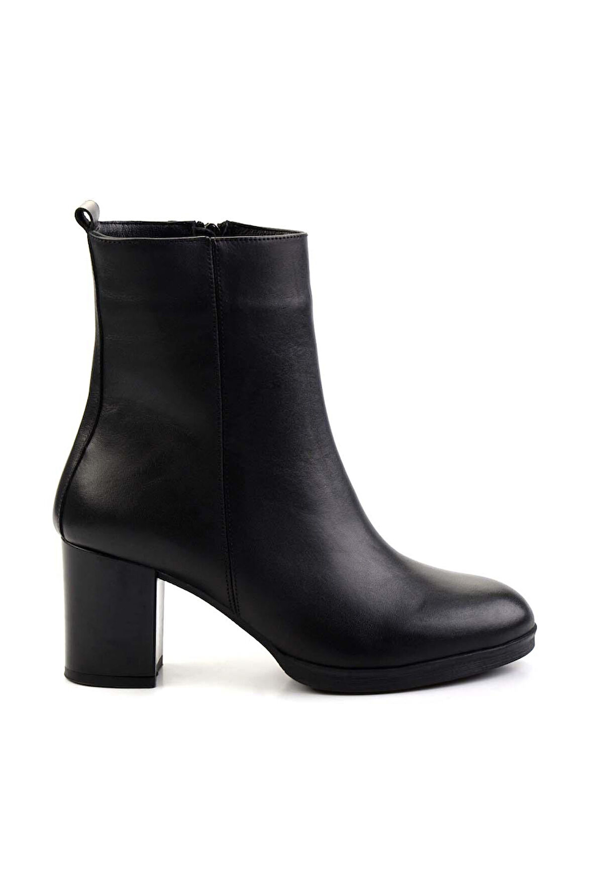 Siyah Hakiki Deri Kadın Bot & Bootie K02087752903