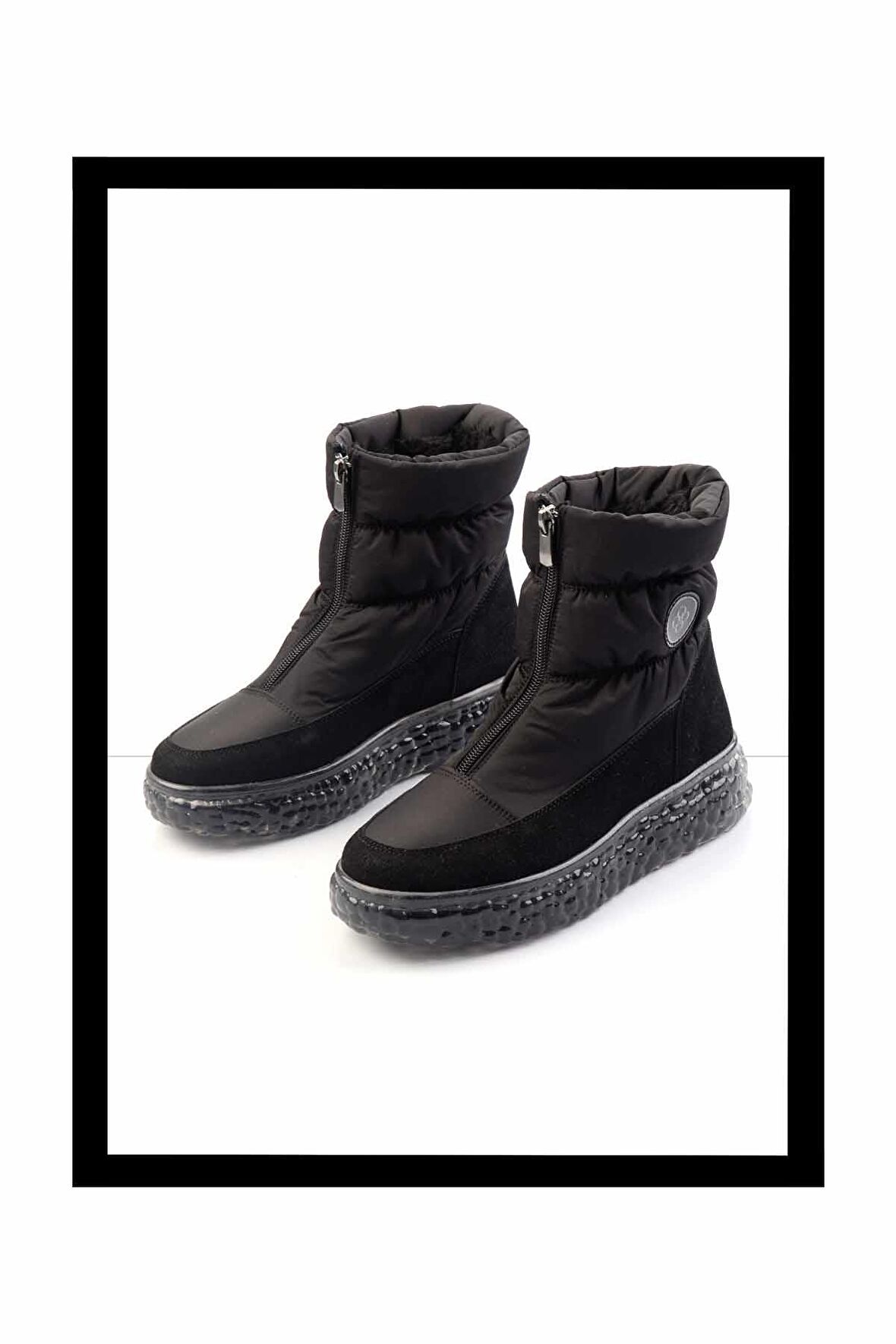 Mat Siyah Paraşüt  Kadın Bot & Bootie K02102031667