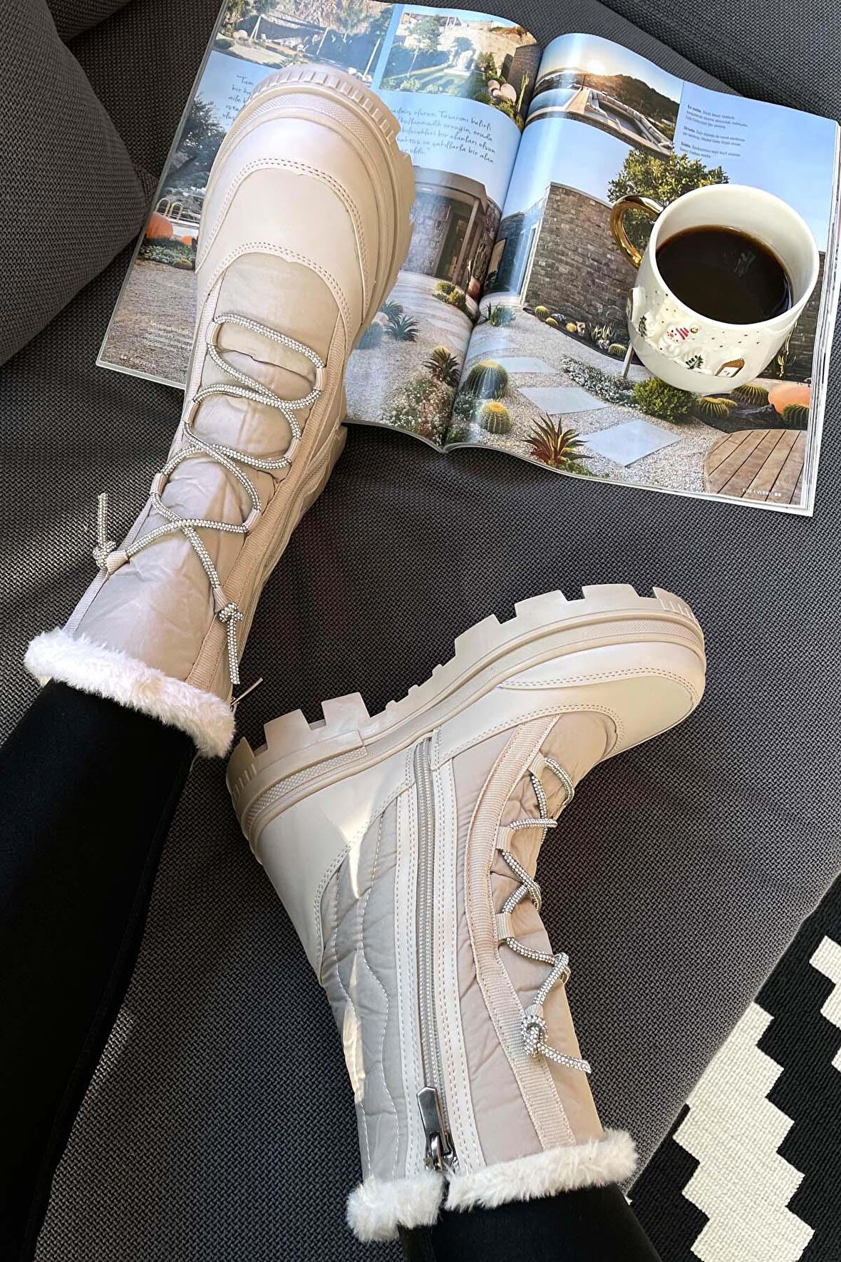 Bej Paraşüt  Kadın Bot & Bootie K02179144767