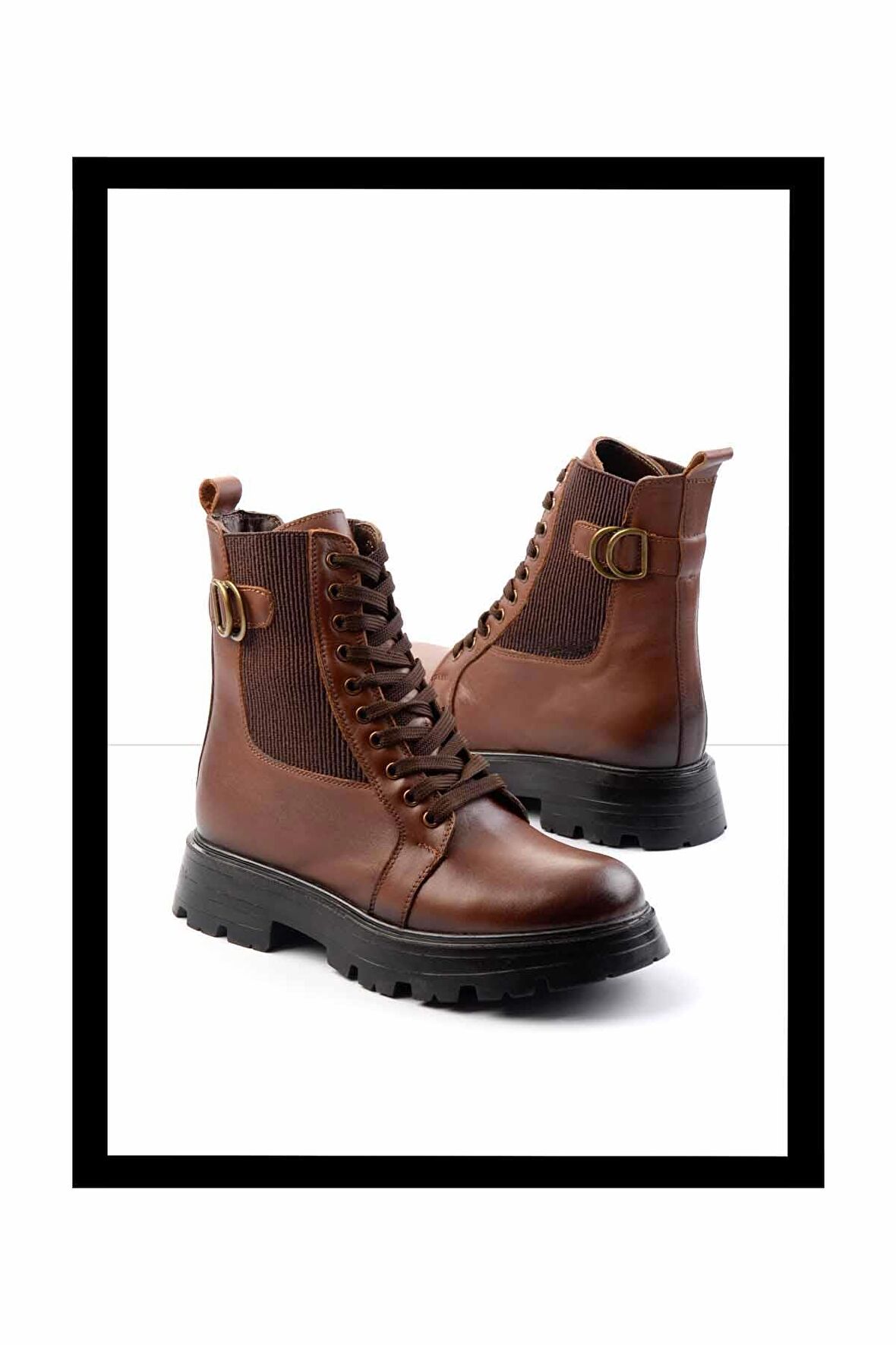 Taba Hakiki Deri Kadın Bot & Bootie K02180034003