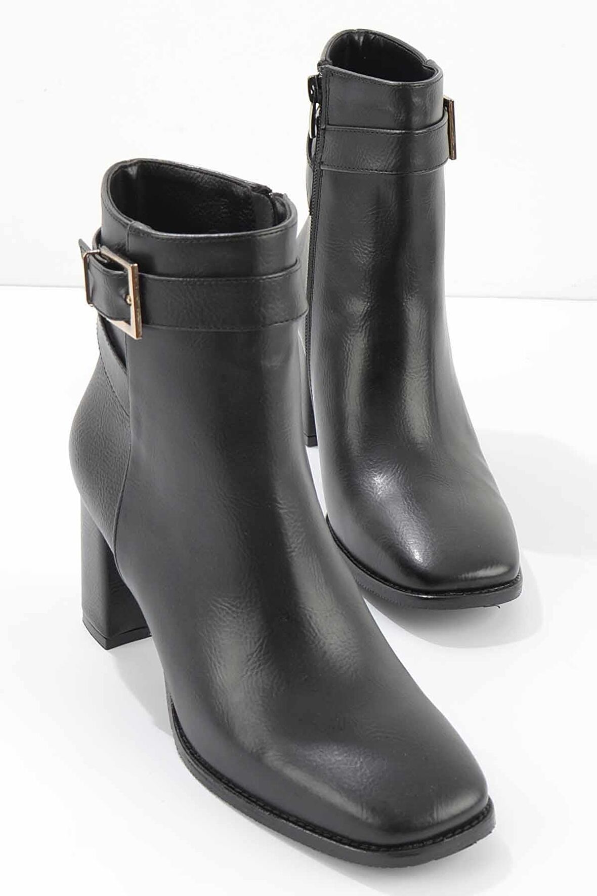 Bambi Siyah Kirisik  Kadın Bot & Bootie K02189090509