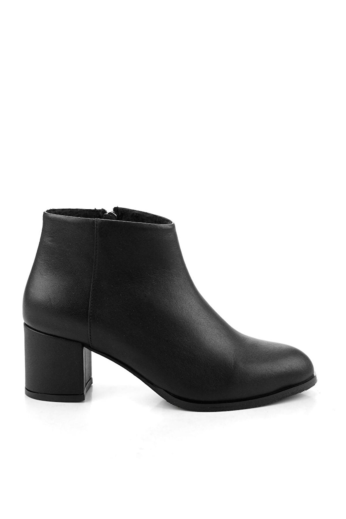 Siyah Hakiki Deri Kadın Bot & Bootie K02208022103