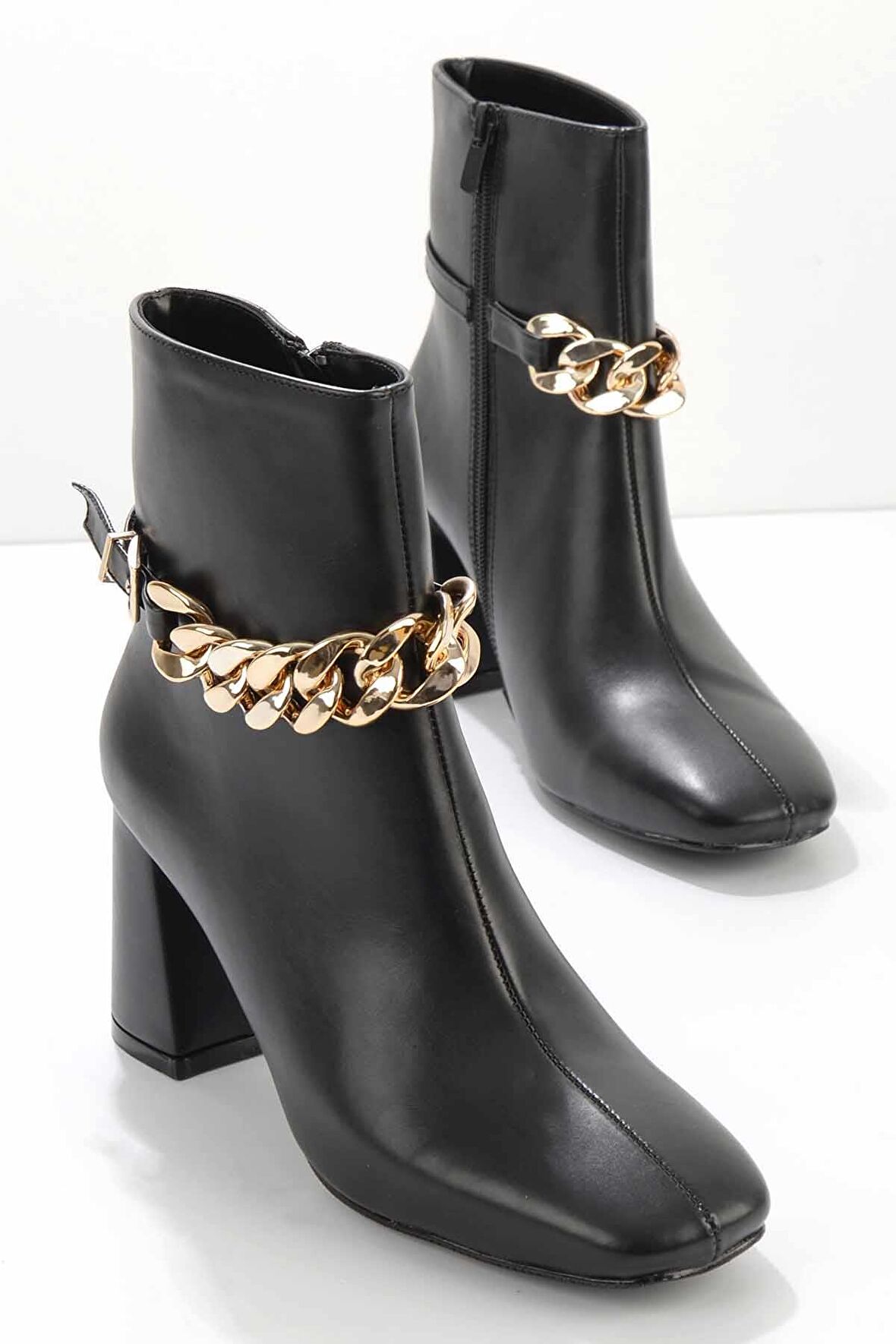 Bambi Siyah  Kadın Bot & Bootie K02209040509