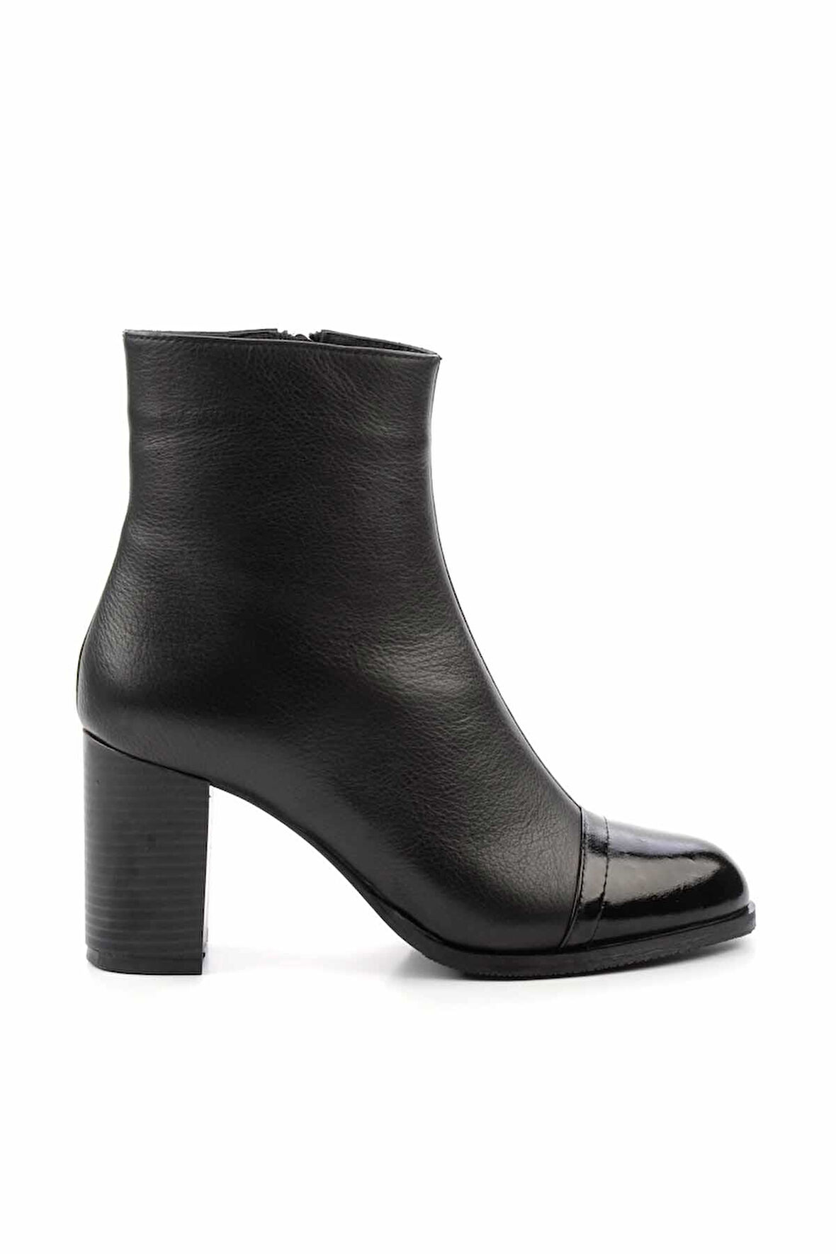 Siyah Siyah Leather Kadın Bot & Bootie K02208021503